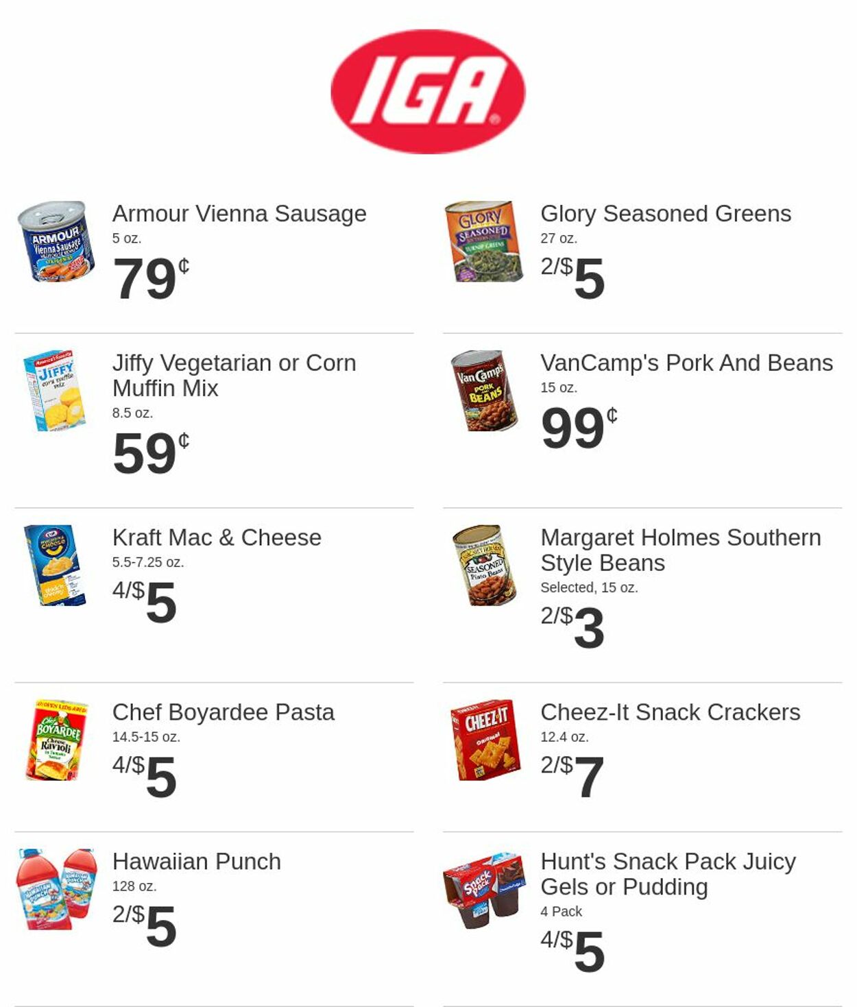 Rowe's IGA Supermarkets Ad from 01/11/2023
