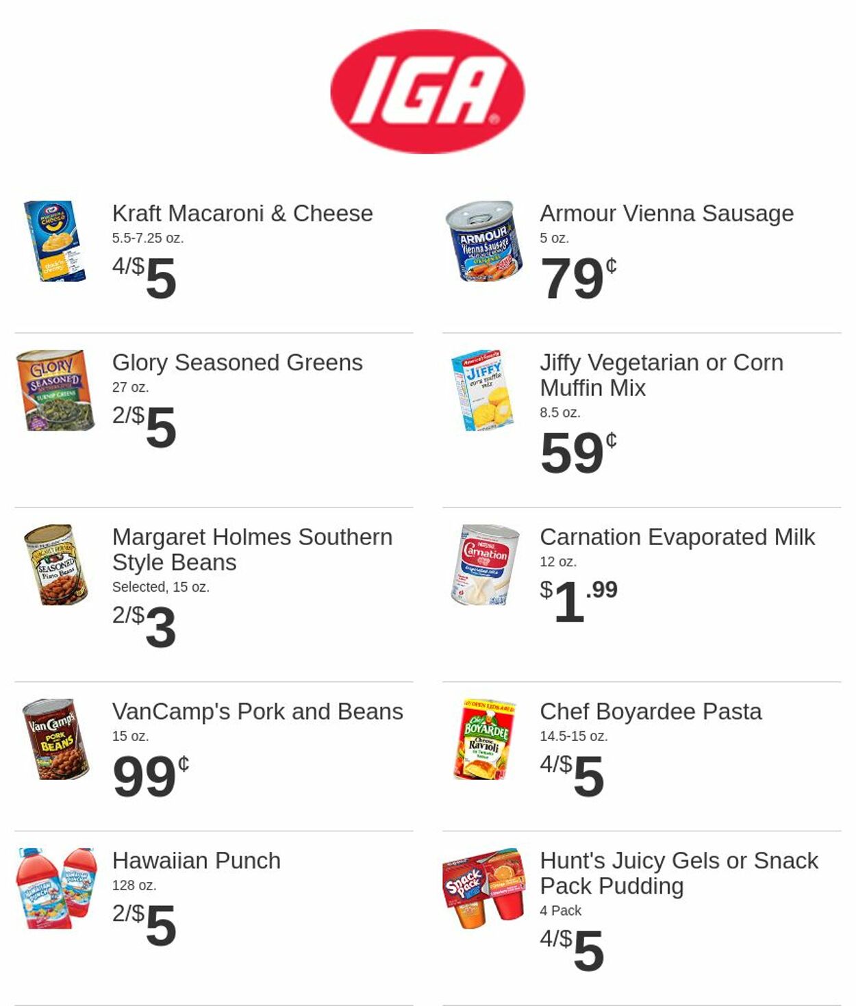 Rowe's IGA Supermarkets Ad from 02/15/2023