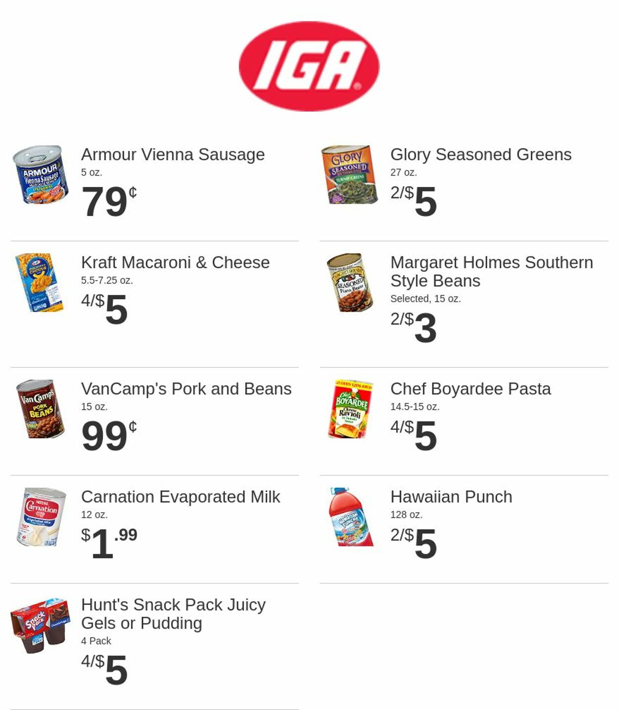 Rowe's IGA Supermarkets Ad from 02/22/2023