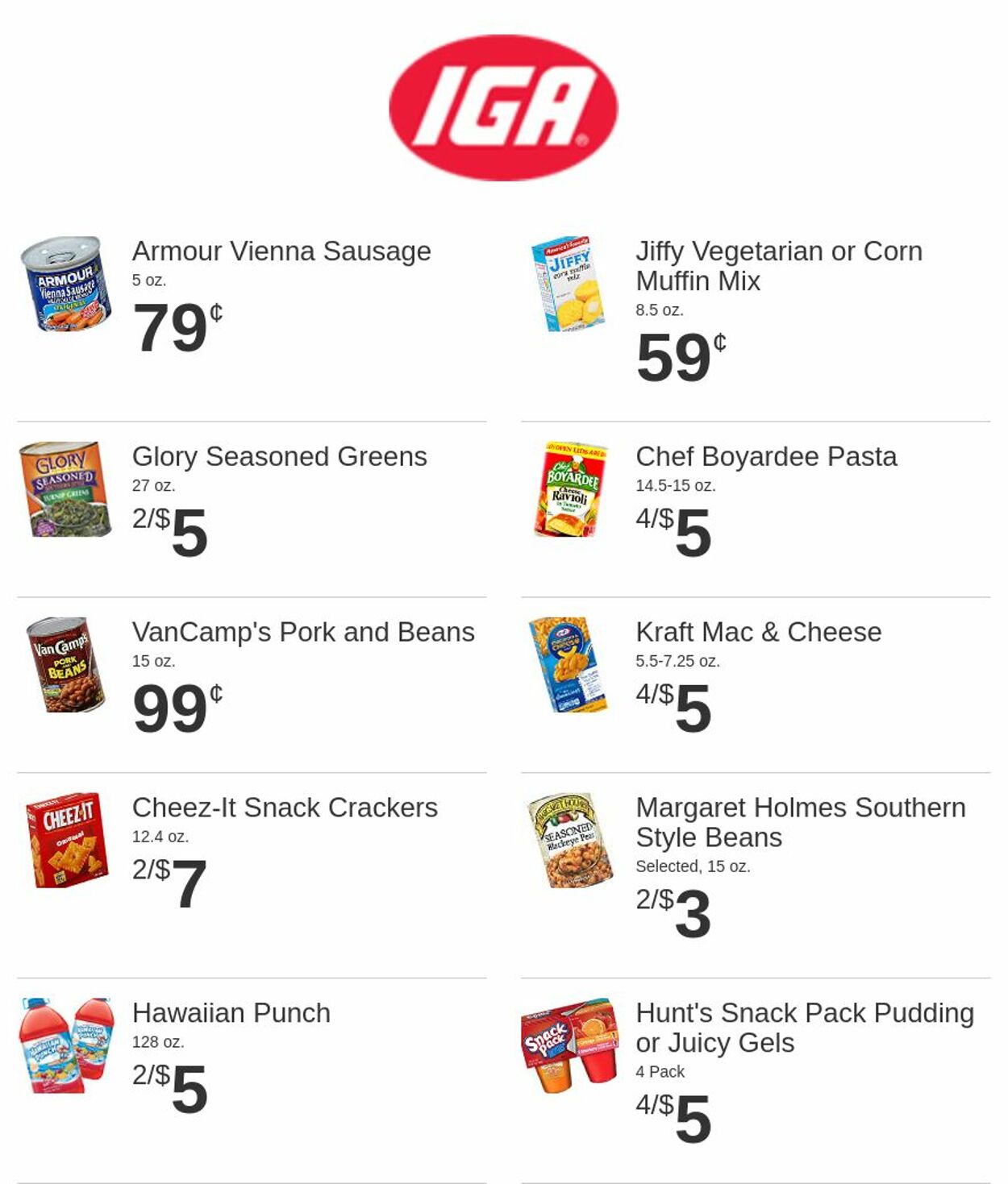 Rowe's IGA Supermarkets Ad from 03/22/2023
