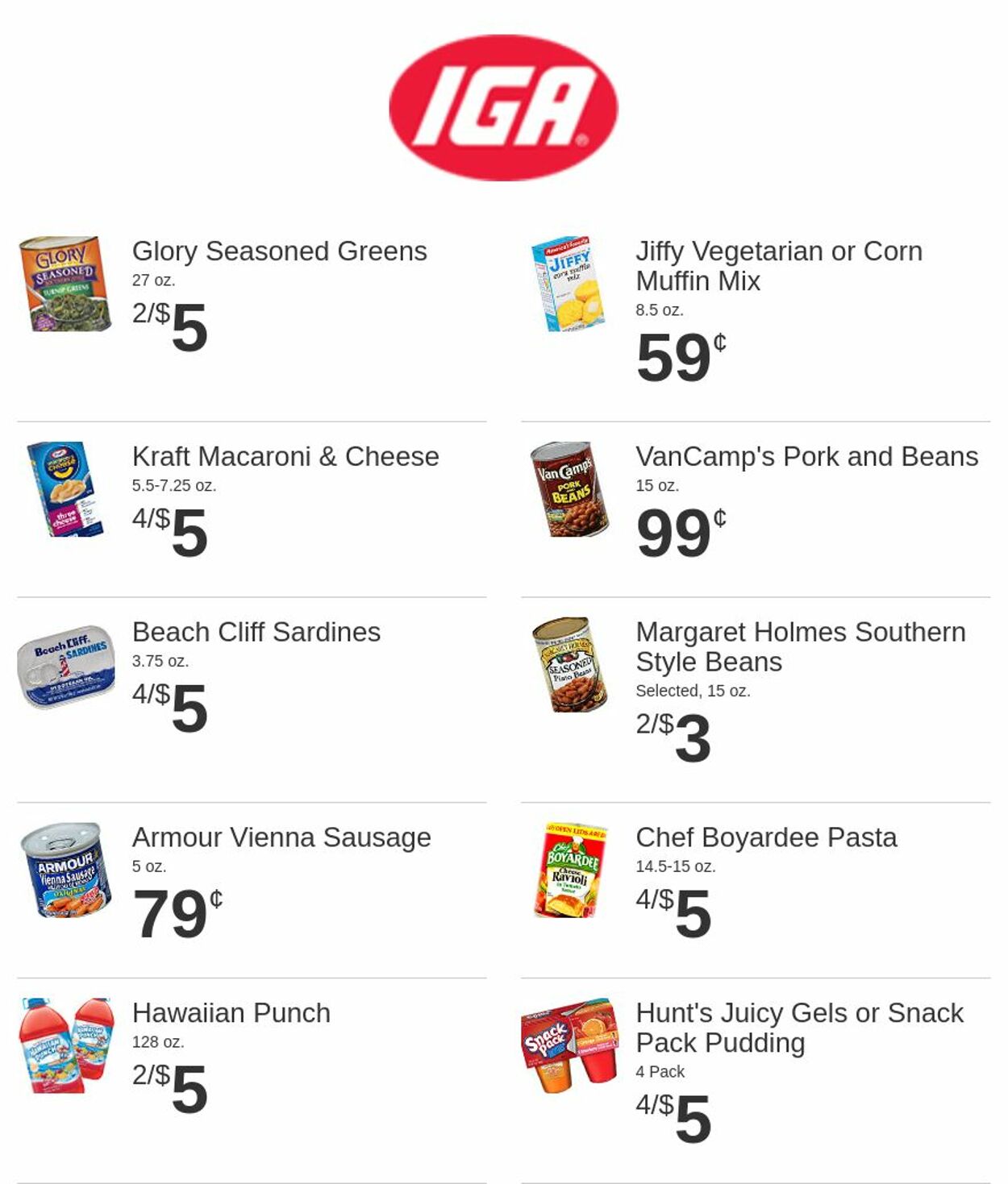 Rowe's IGA Supermarkets Ad from 04/05/2023