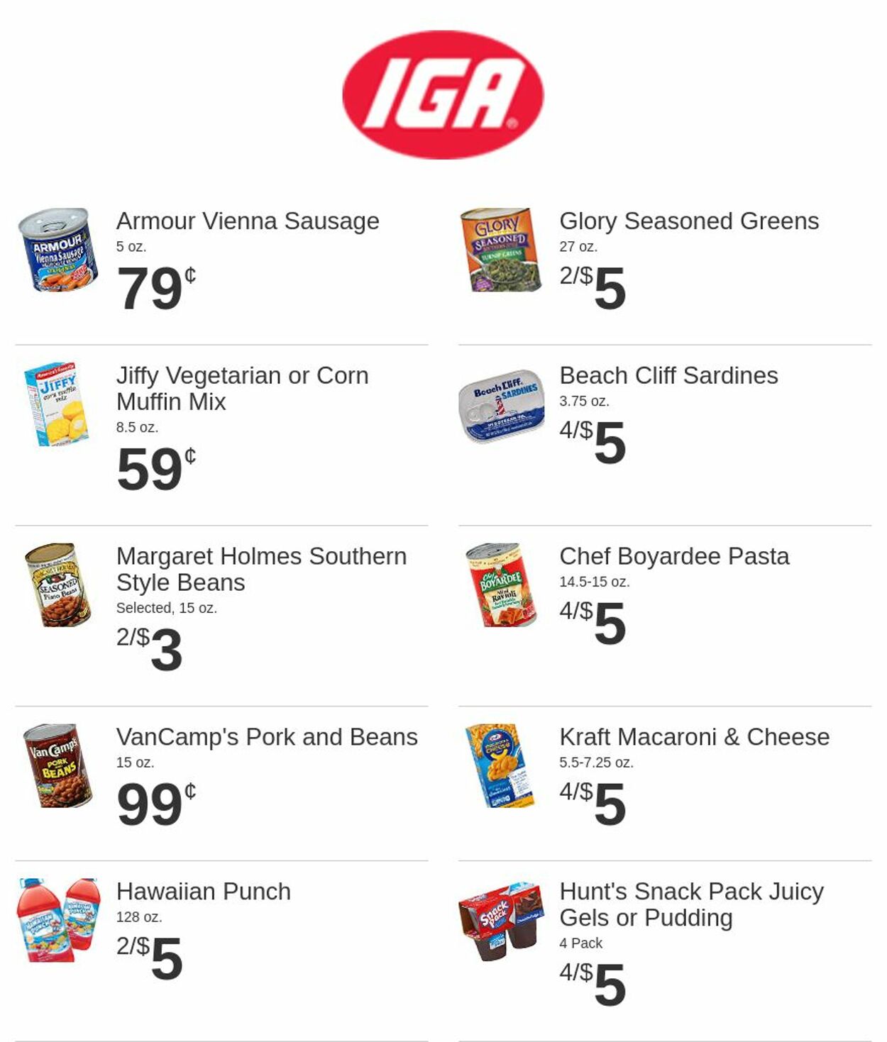 Rowe's IGA Supermarkets Ad from 04/19/2023