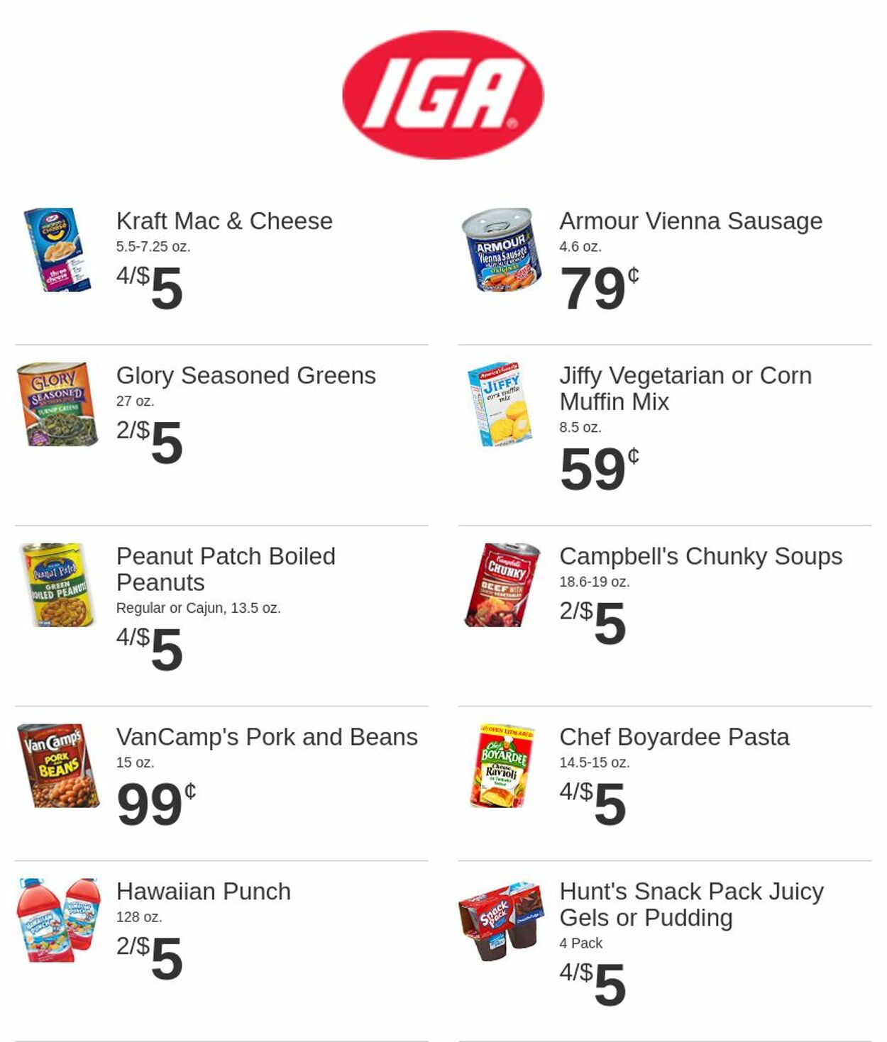 Rowe's IGA Supermarkets Ad from 04/26/2023