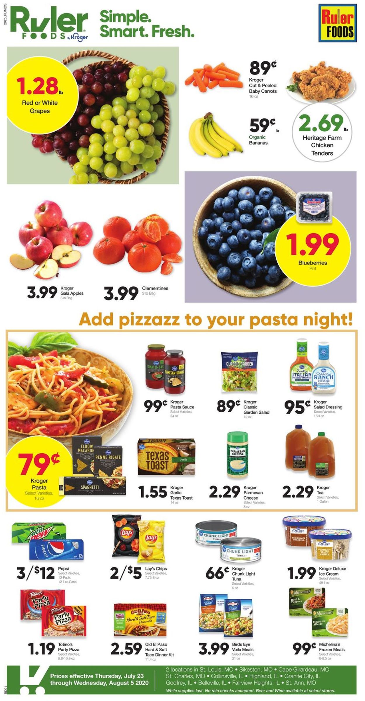 Ruler Foods Ad from 07/23/2020