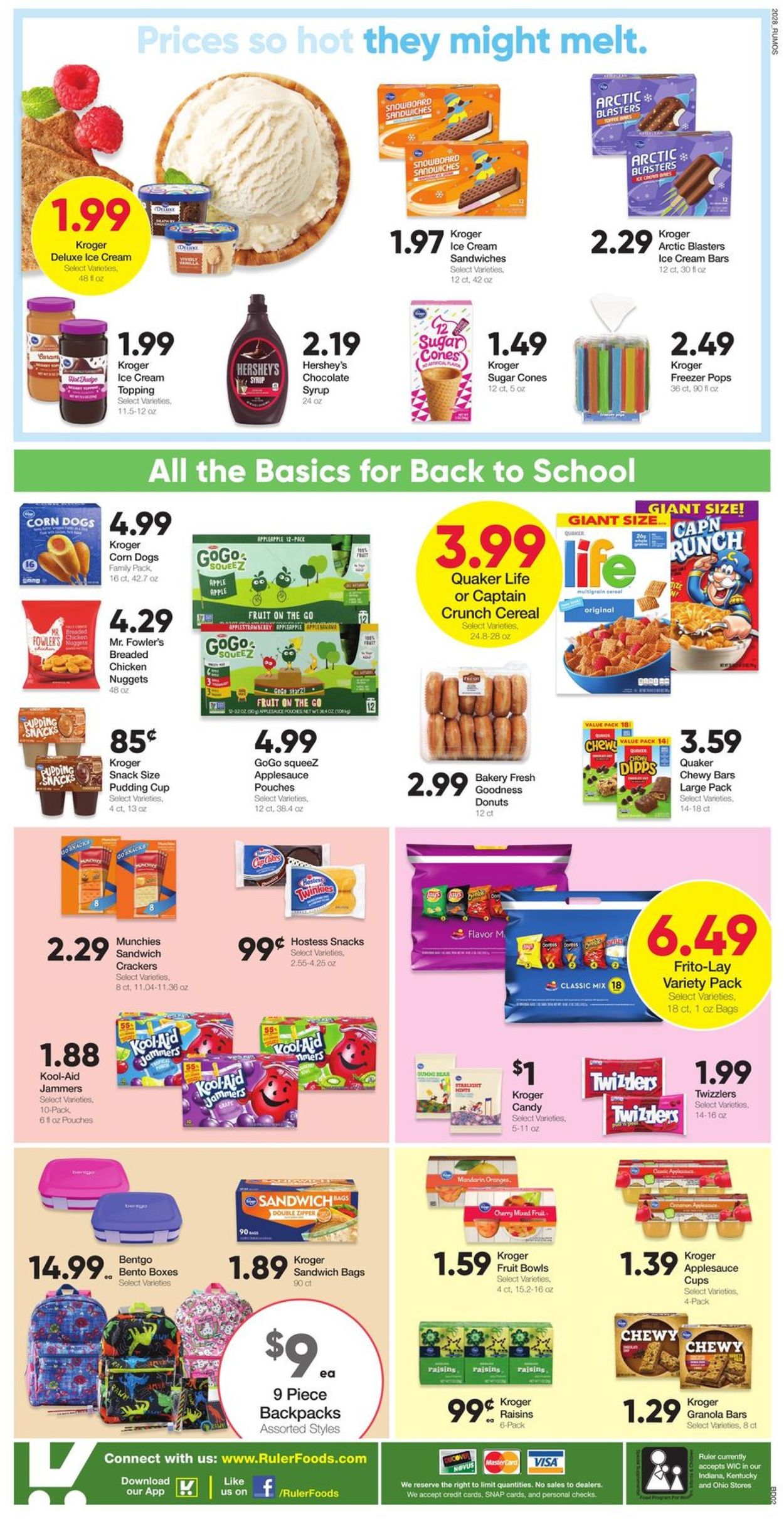 Ruler Foods Ad from 08/13/2020
