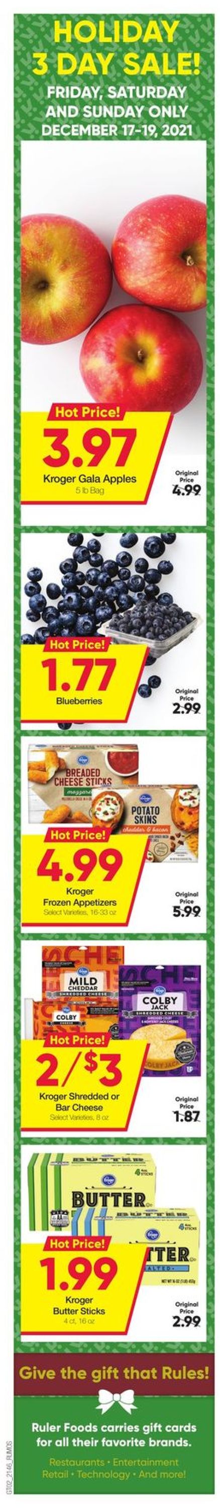 Ruler Foods Ad from 12/15/2021