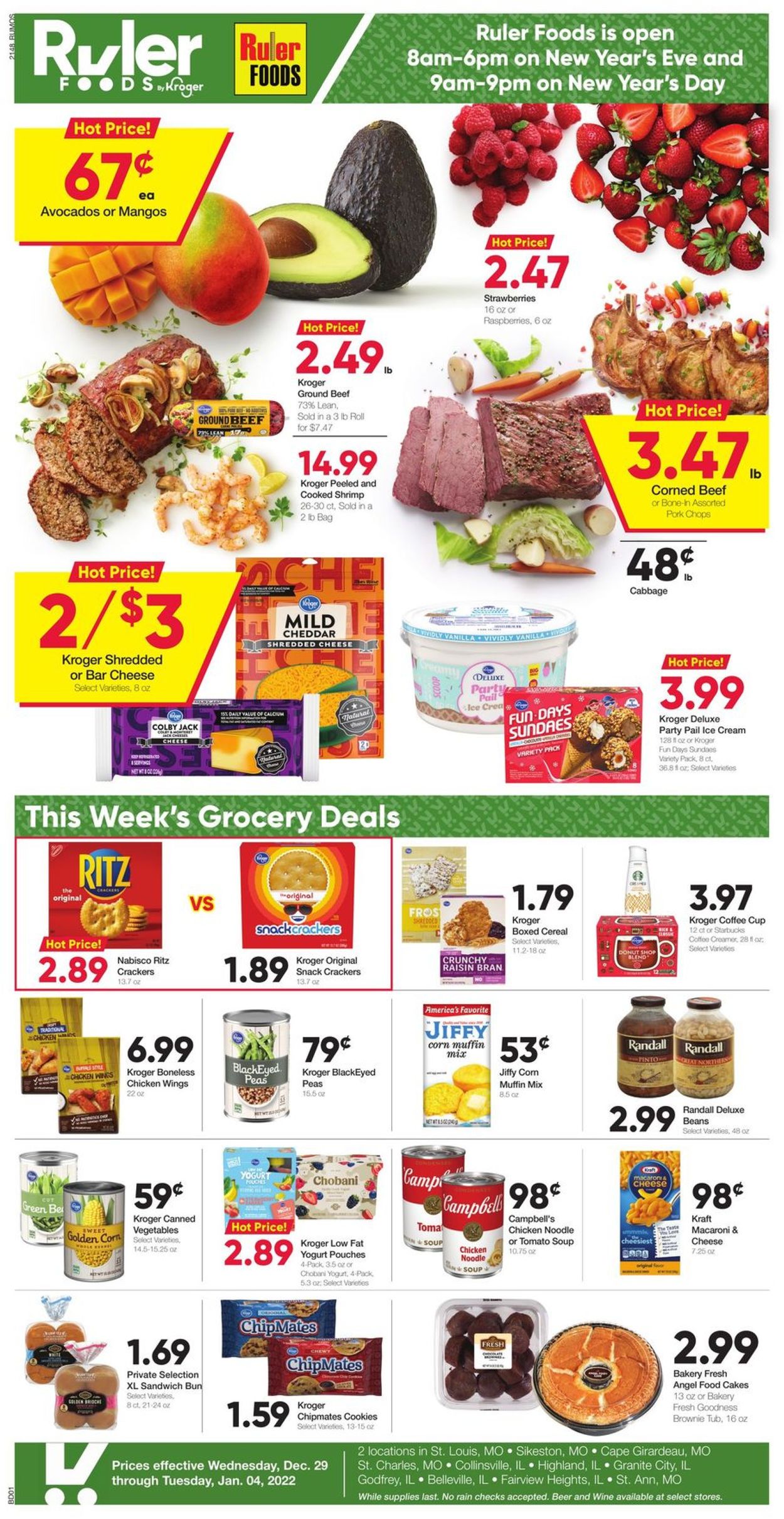 Ruler Foods Ad from 12/29/2021