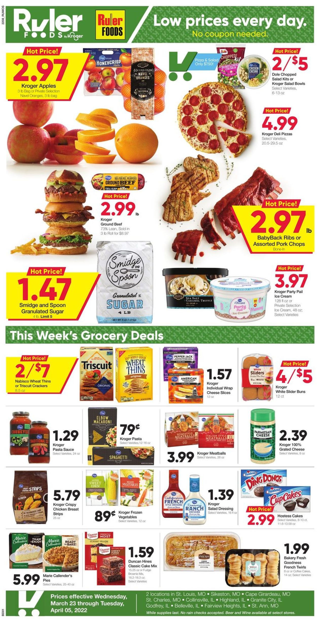 Ruler Foods Ad from 03/23/2022
