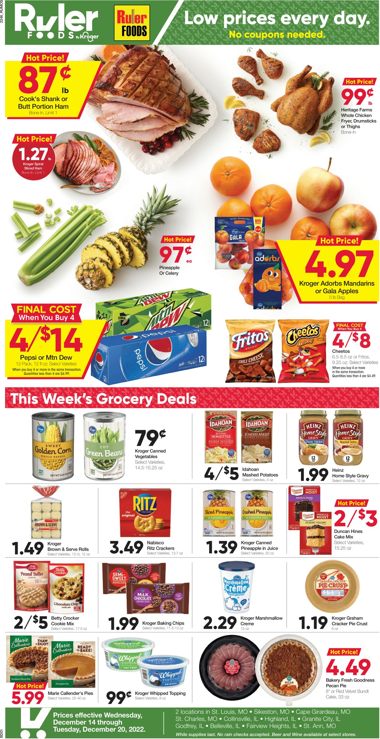 Ruler Foods Ad from 12/14/2022