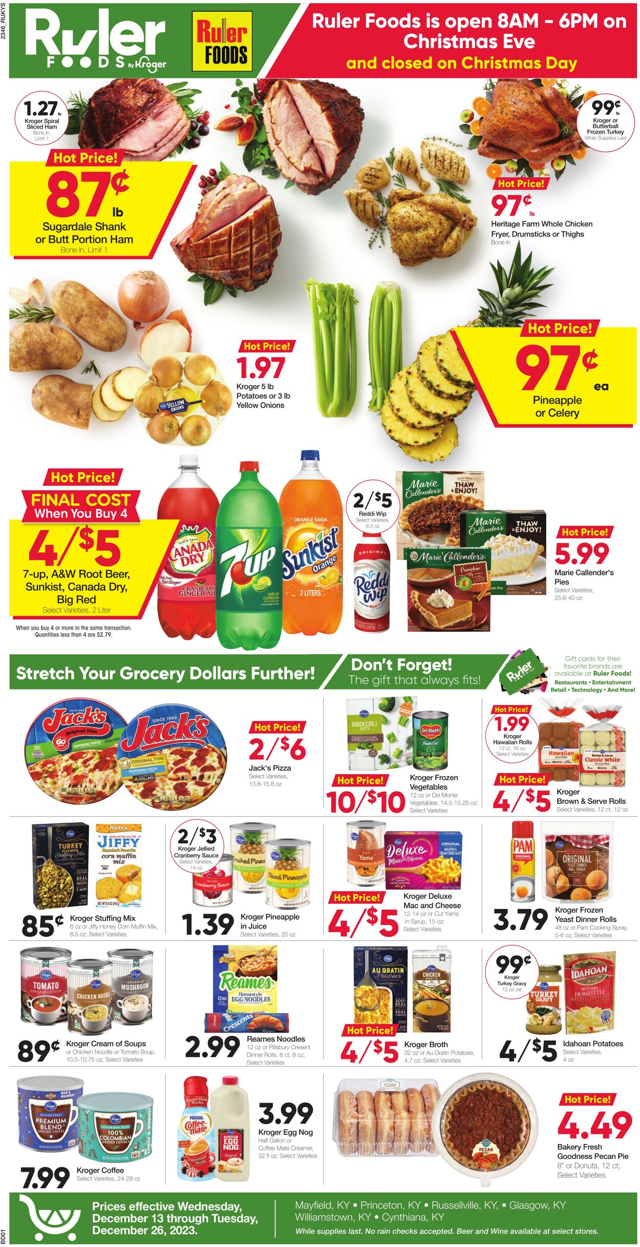 Ruler Foods Ad from 12/13/2023