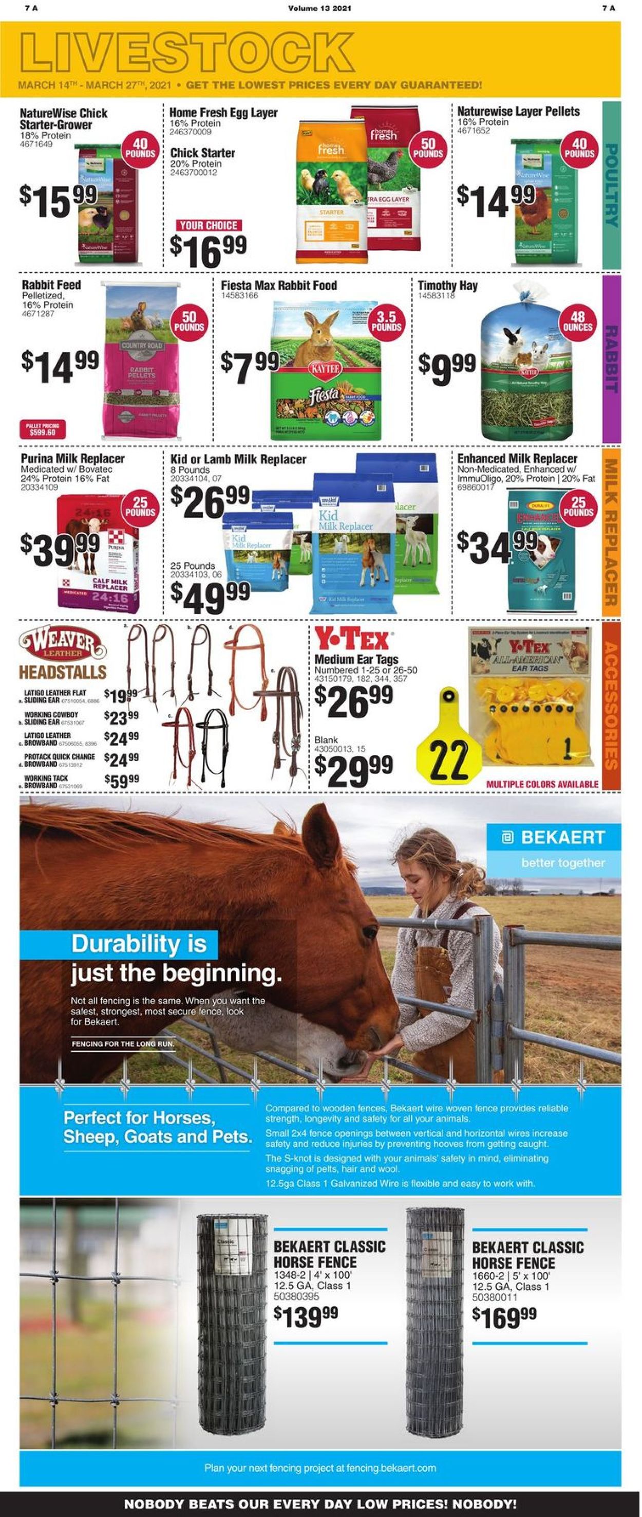 Rural King Ad from 03/14/2021