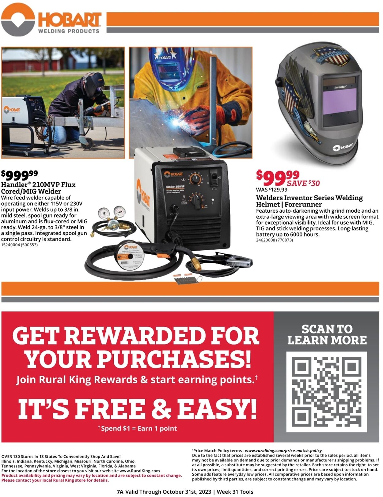 Rural King Ad from 10/25/2023