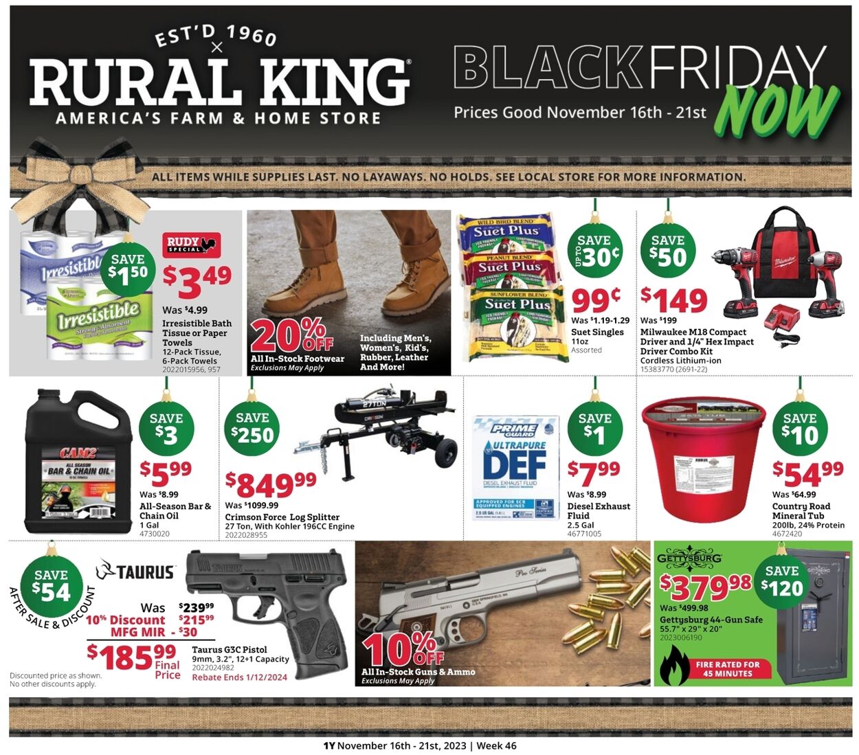 Rural King Ad from 11/16/2023