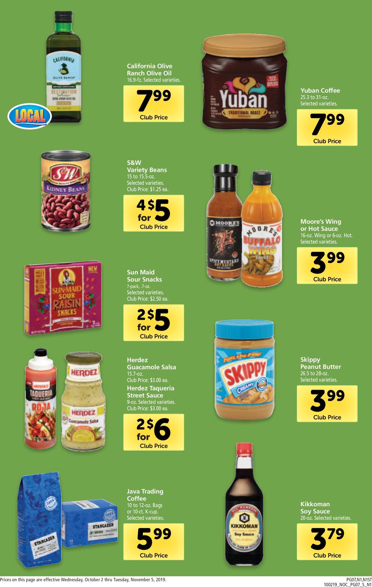 Safeway Ad from 10/02/2019