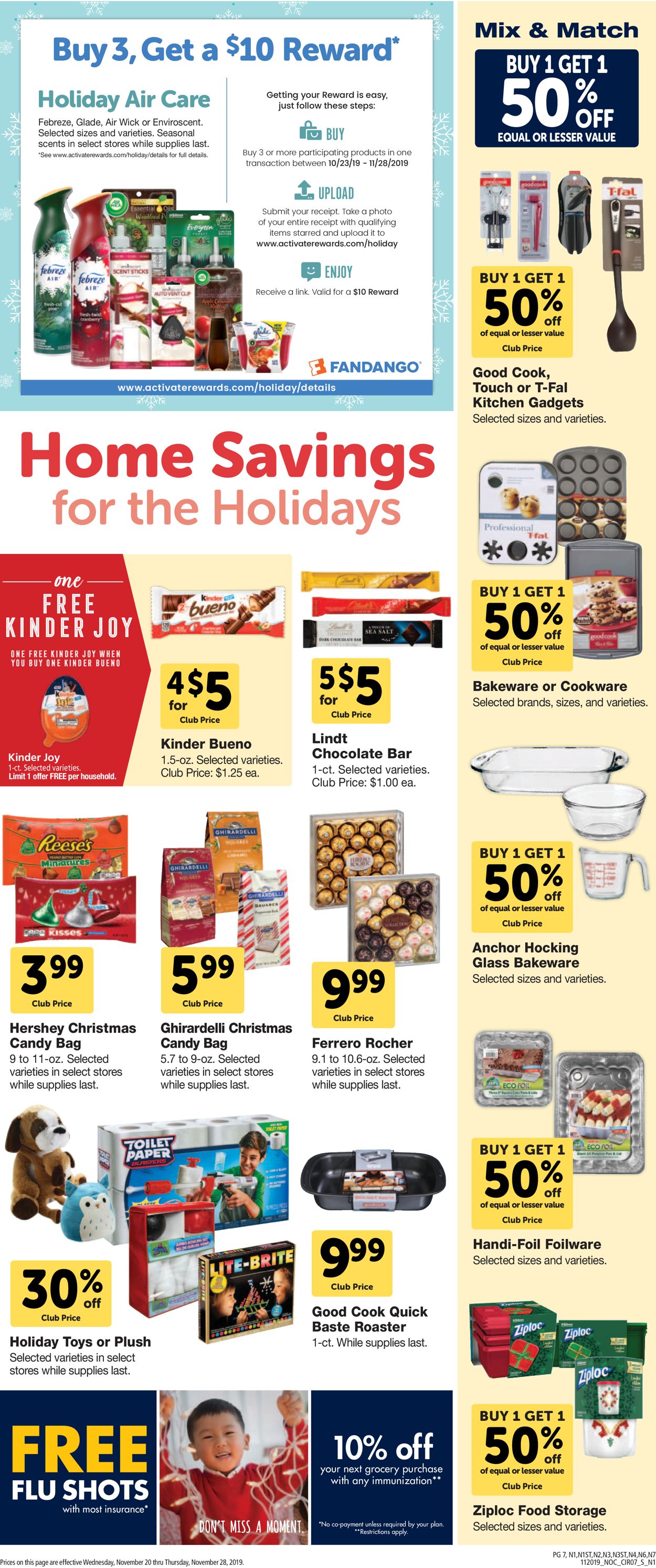 Safeway Ad from 11/20/2019