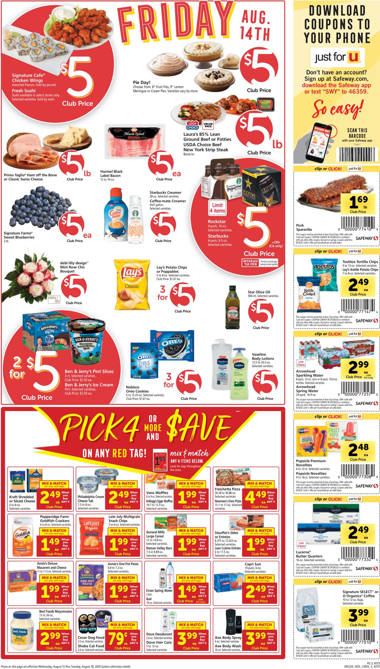 Safeway Ad from 08/12/2020