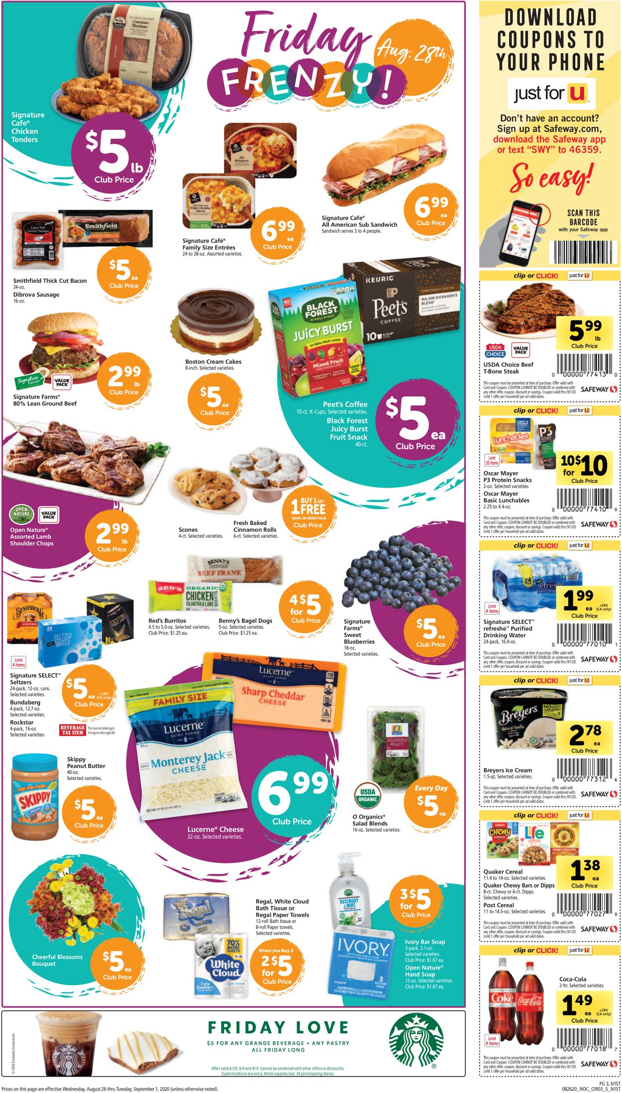 Safeway Ad from 08/26/2020