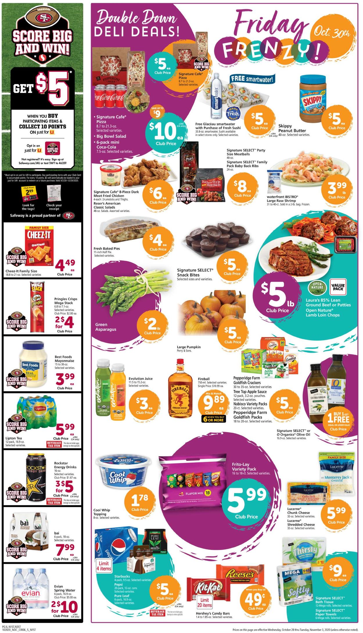 Safeway Ad from 10/28/2020