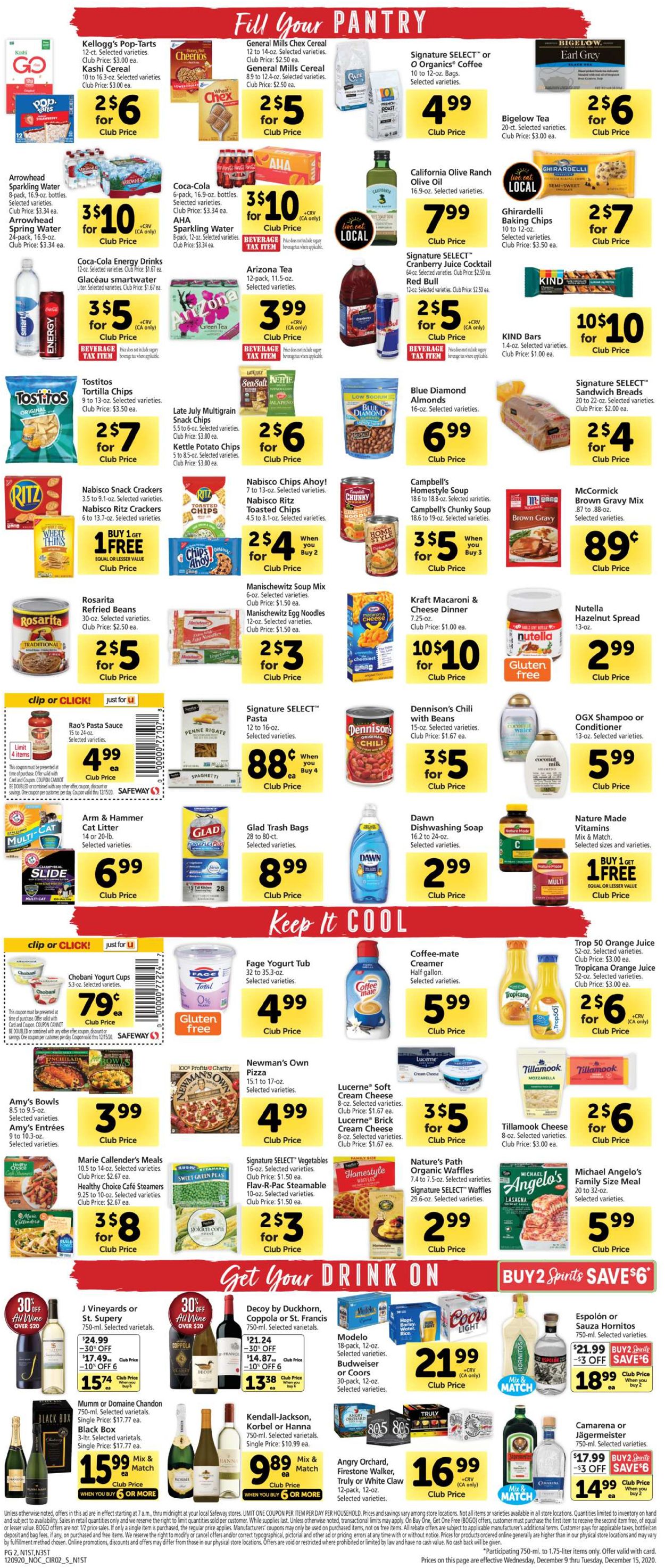 Safeway Ad from 12/09/2020
