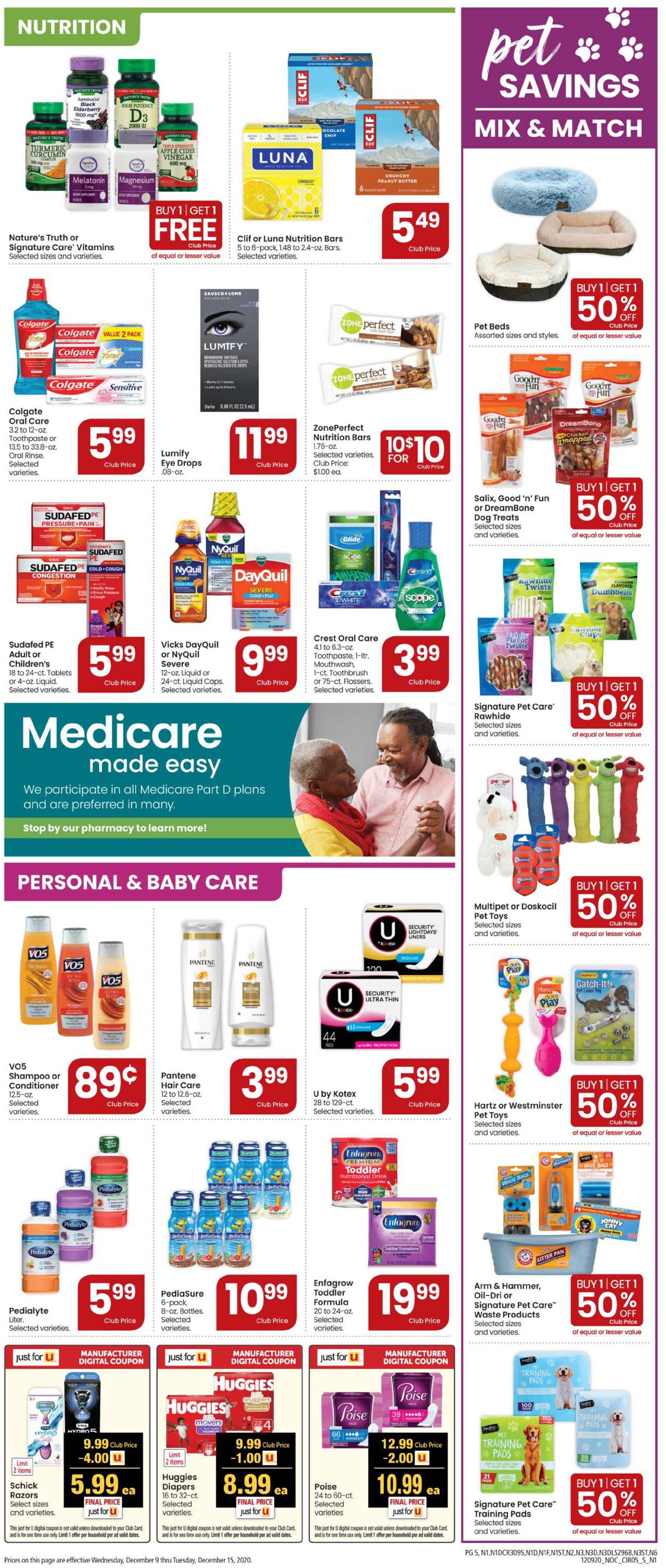 Safeway Ad from 12/09/2020
