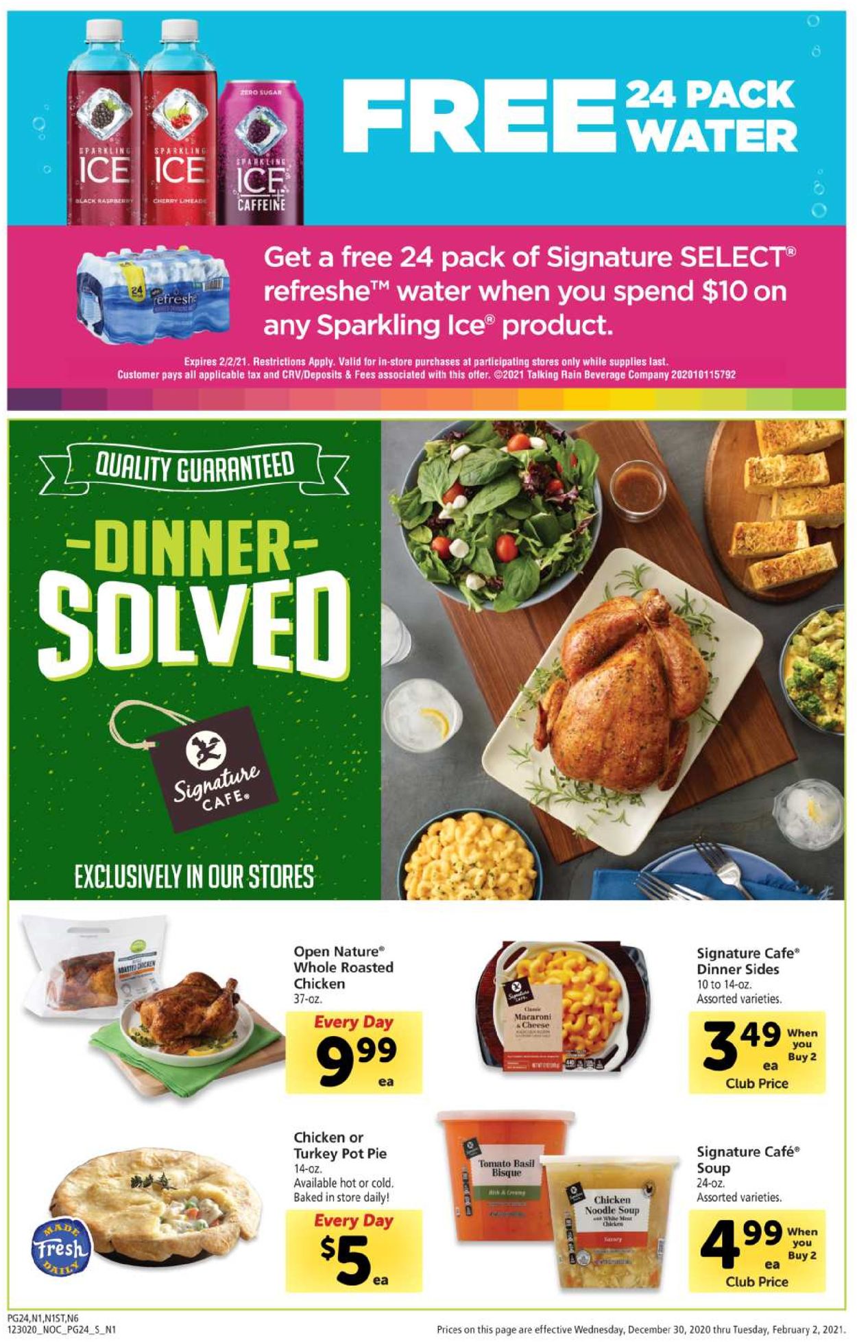 Safeway Ad from 12/30/2020