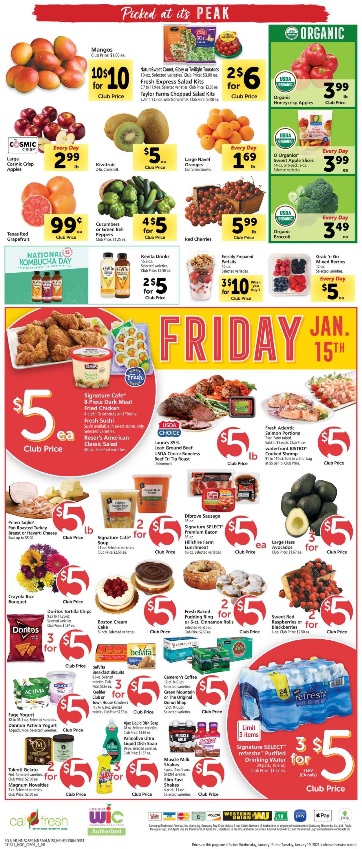 Safeway Ad from 01/13/2021