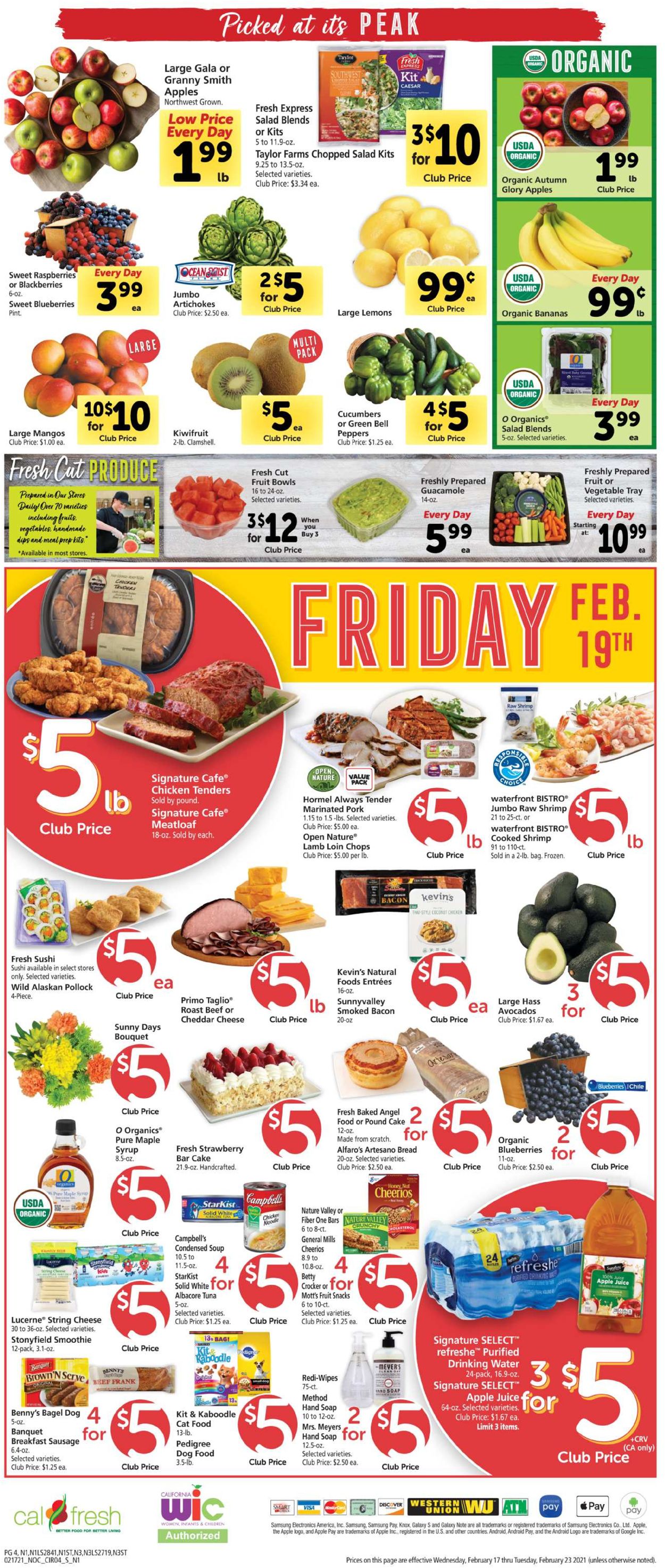 Safeway Ad from 02/17/2021