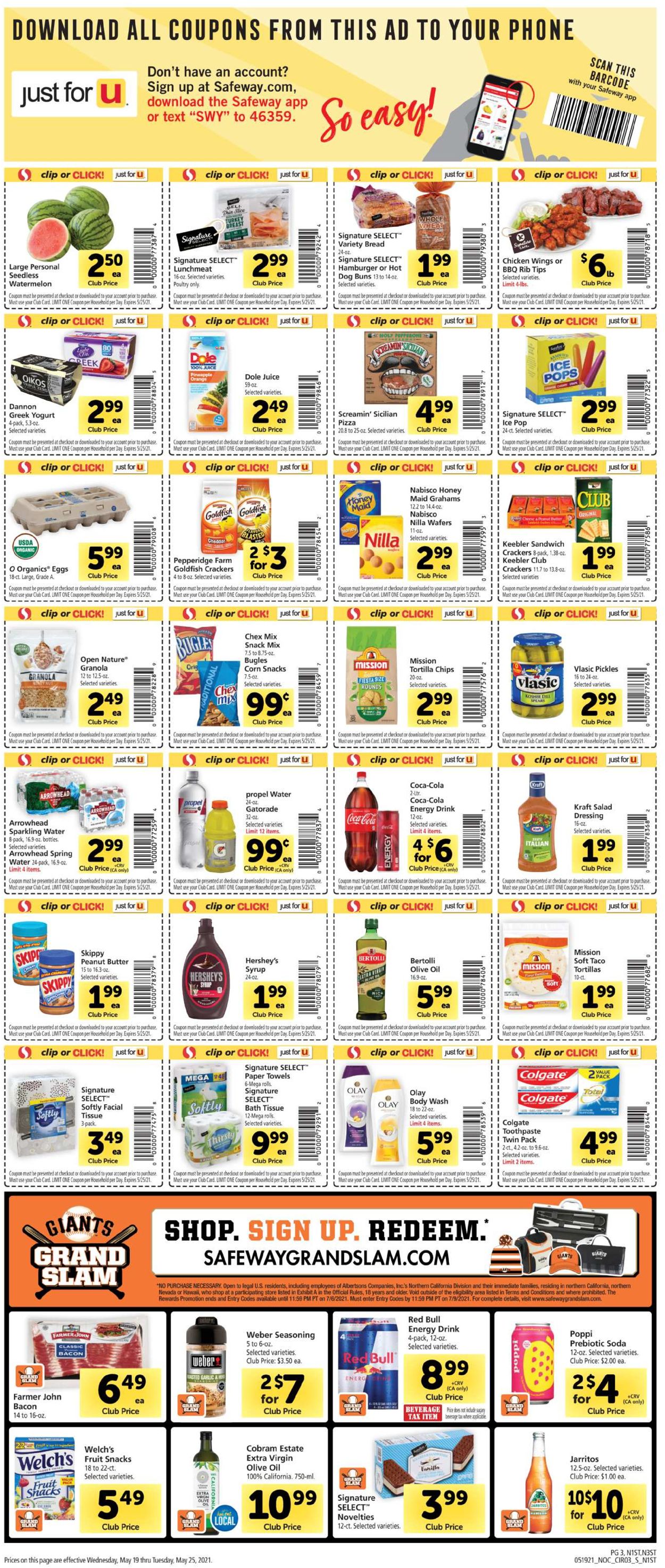 Safeway Ad from 05/19/2021