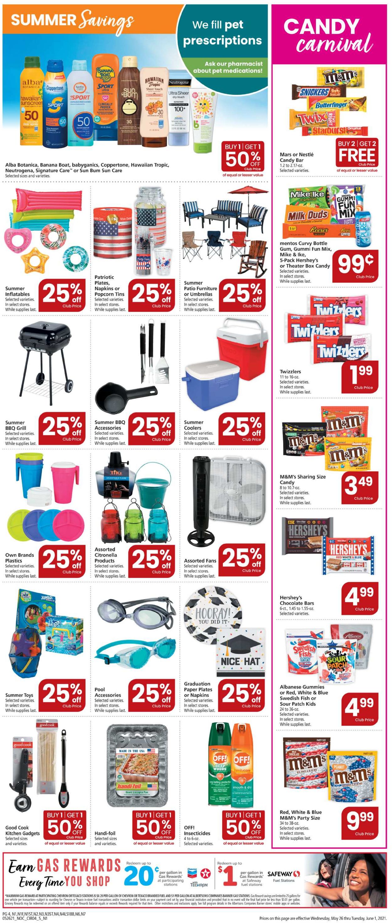 Safeway Ad from 05/26/2021