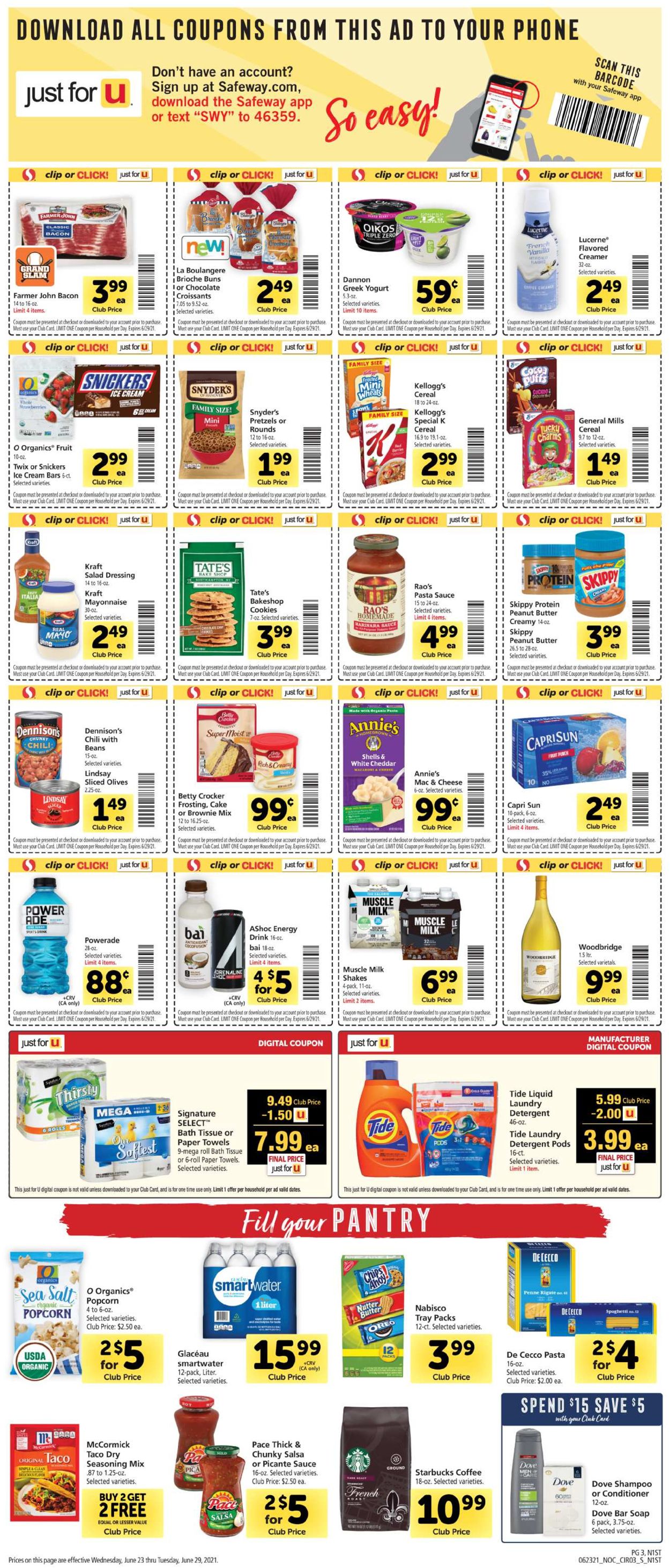 Safeway Ad from 06/23/2021