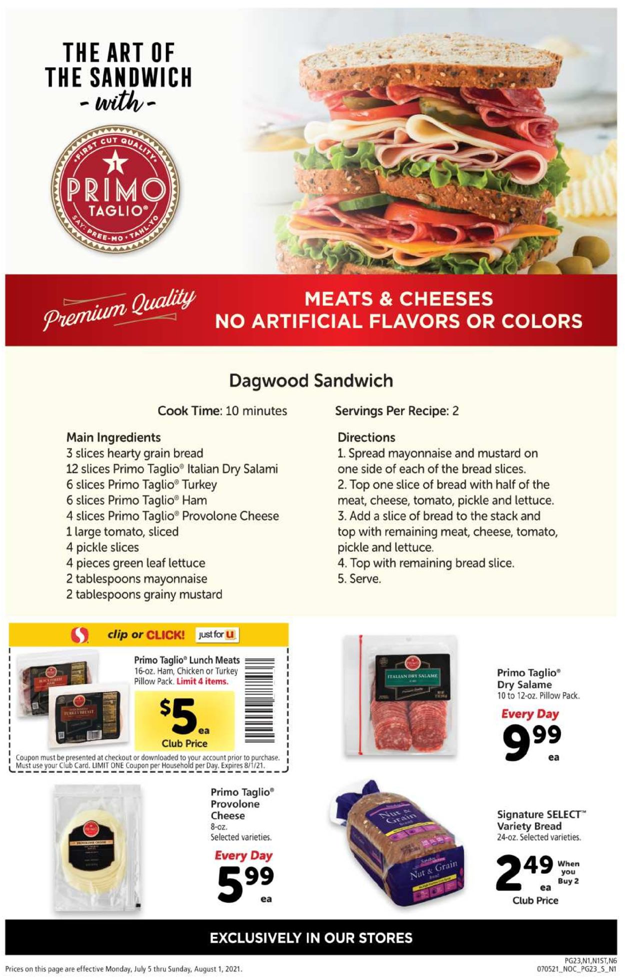 Safeway Ad from 07/05/2021