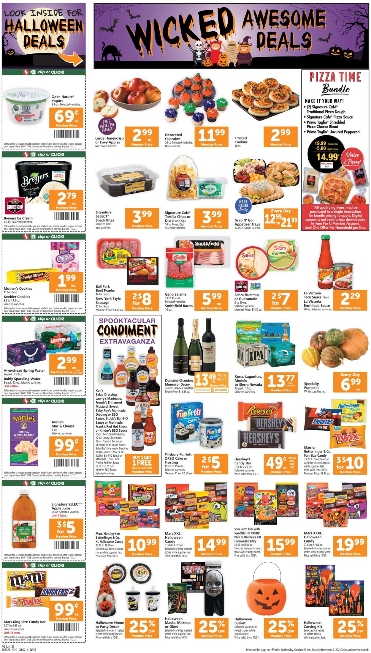 Safeway Ad from 10/27/2021