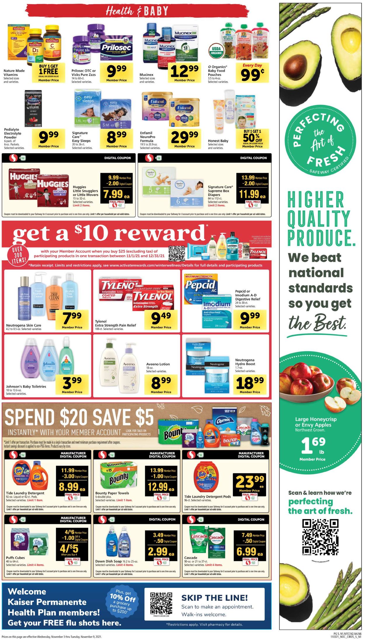 Safeway Ad from 11/03/2021