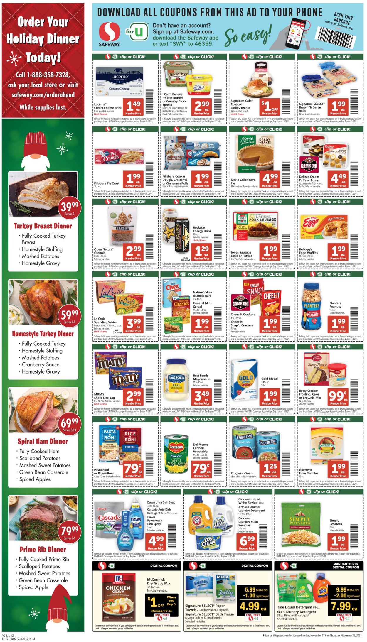 Safeway Ad from 11/17/2021