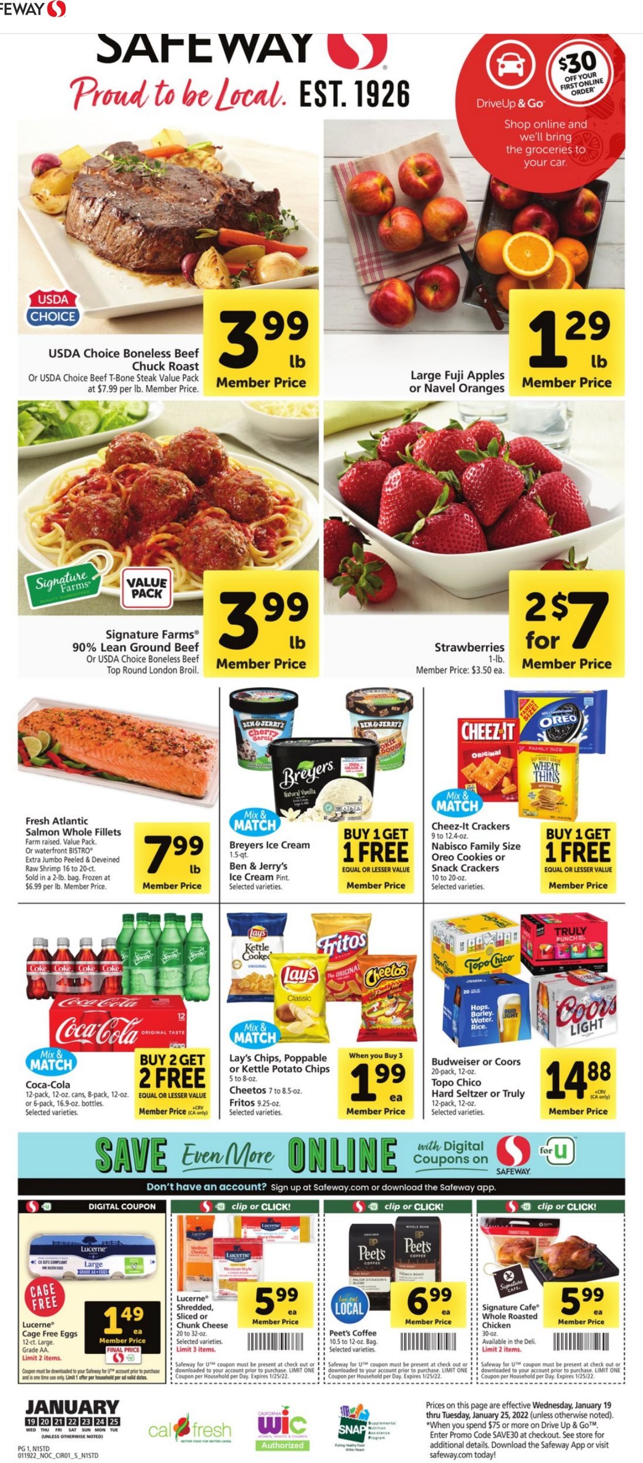 Safeway Ad from 01/19/2022