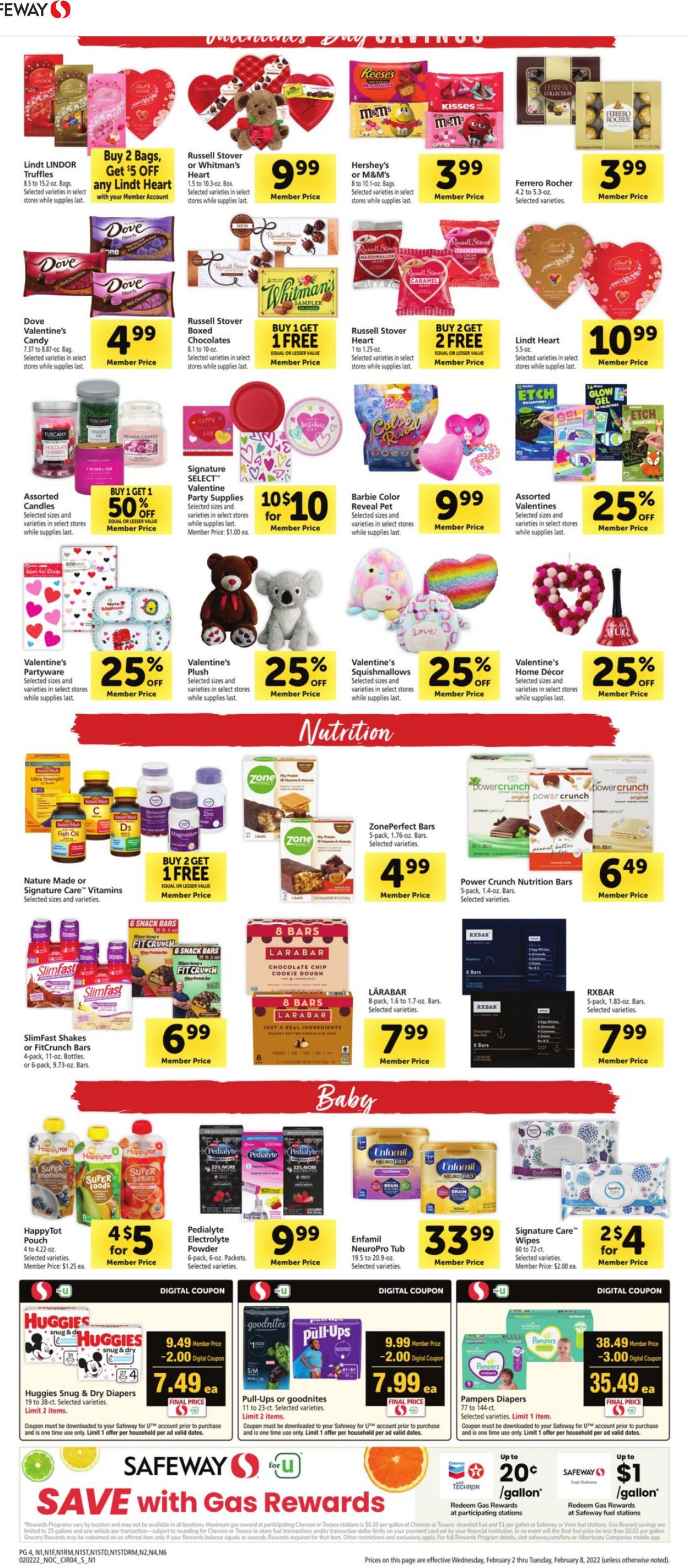 Safeway Ad from 02/02/2022