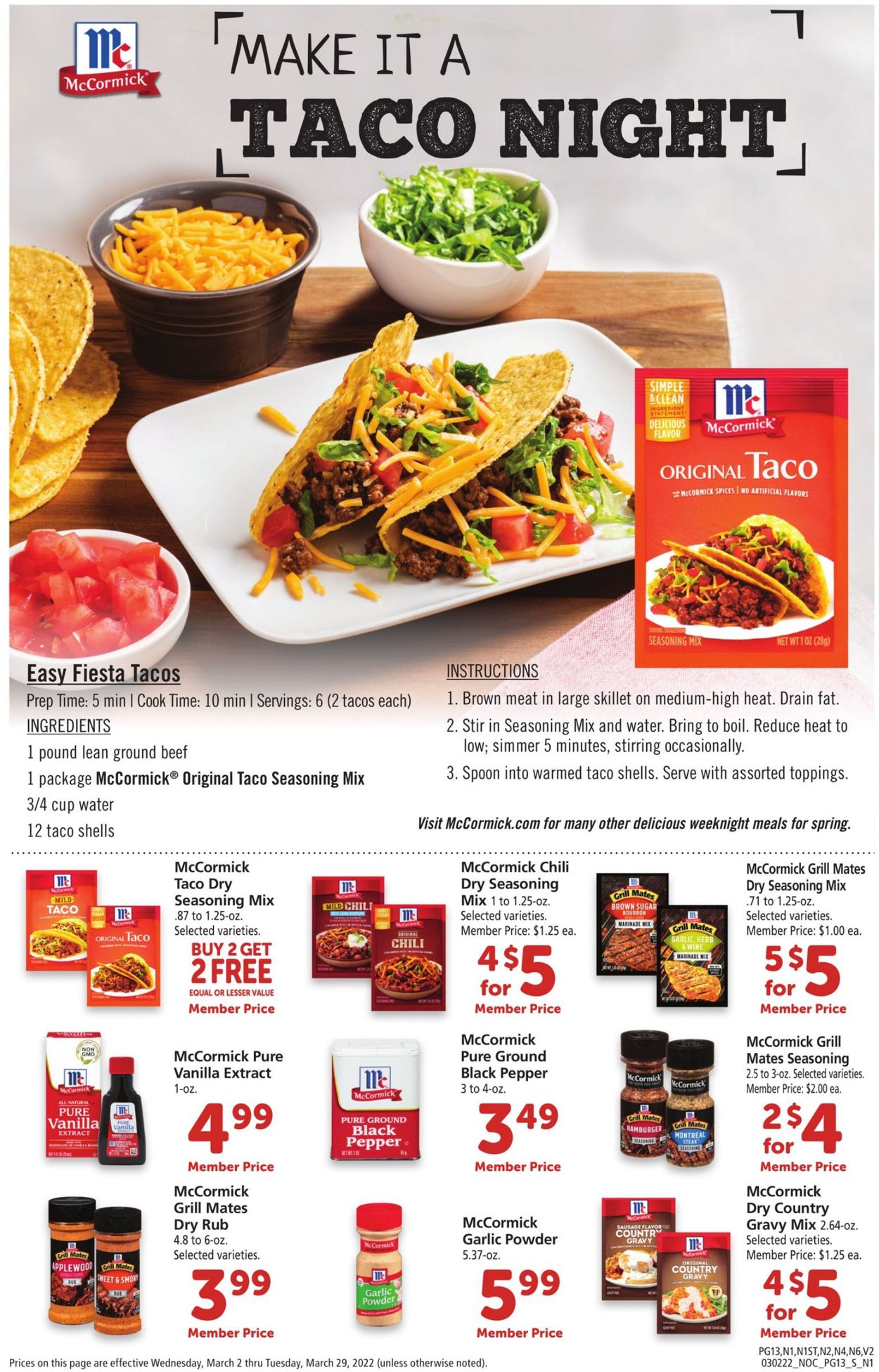 Safeway Ad from 03/02/2022