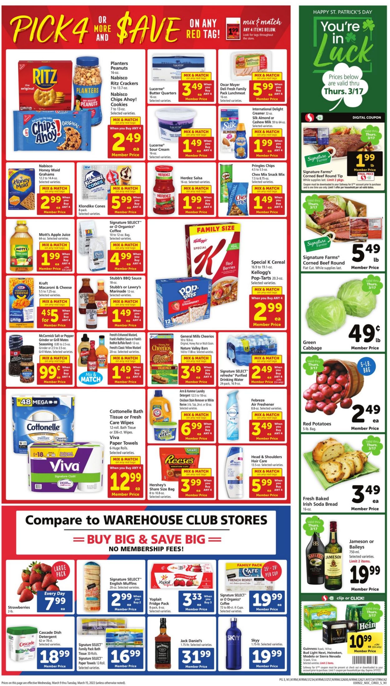 Safeway Ad from 03/09/2022
