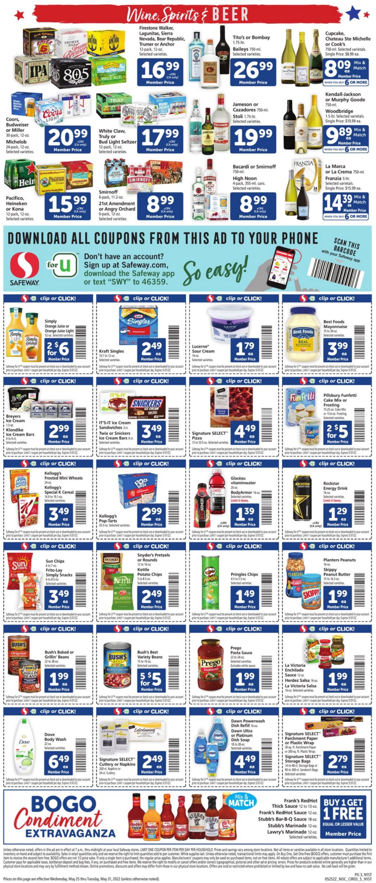 Safeway Ad from 05/25/2022