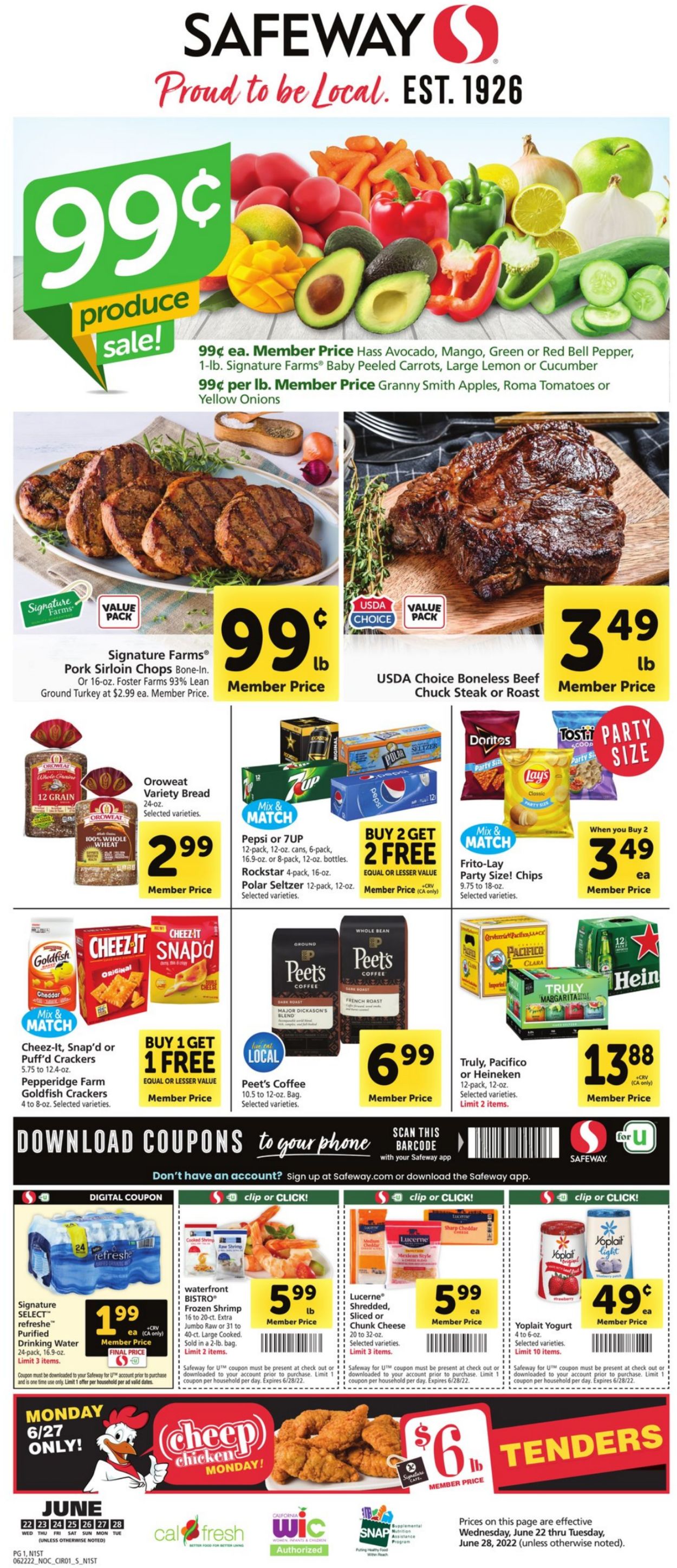 Safeway Ad from 06/22/2022
