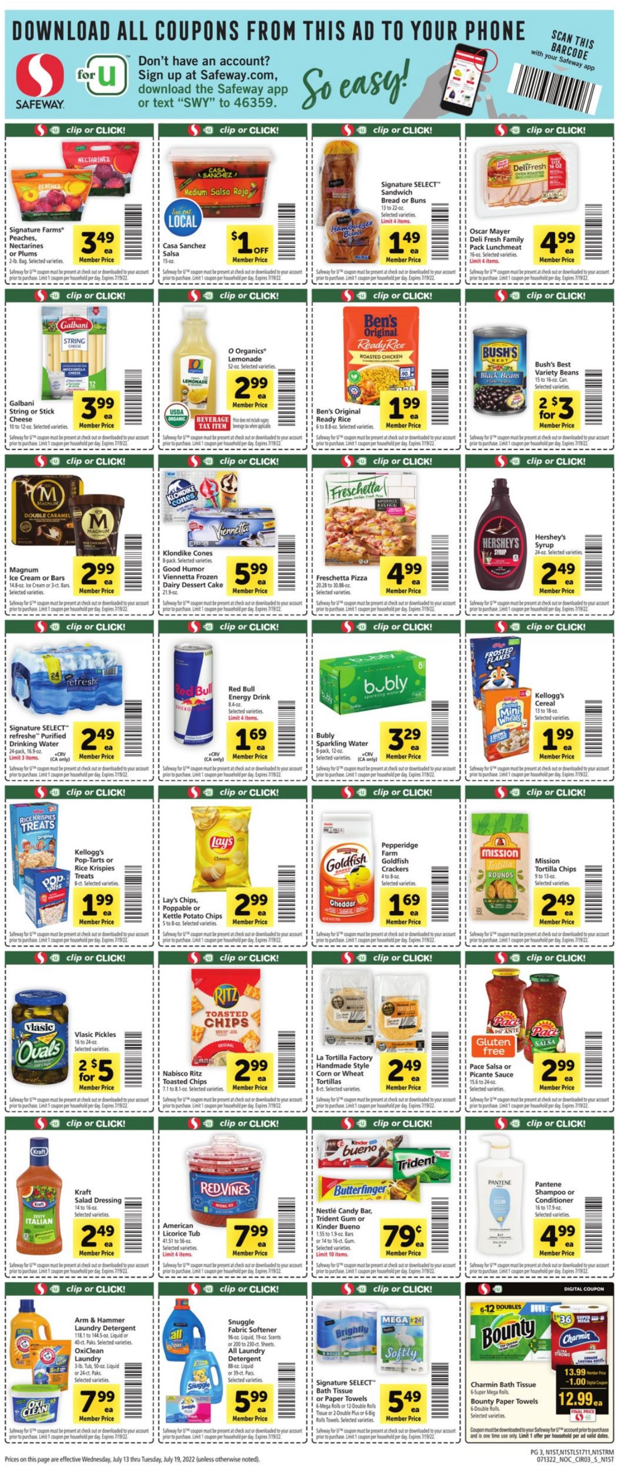 Safeway Ad from 07/13/2022