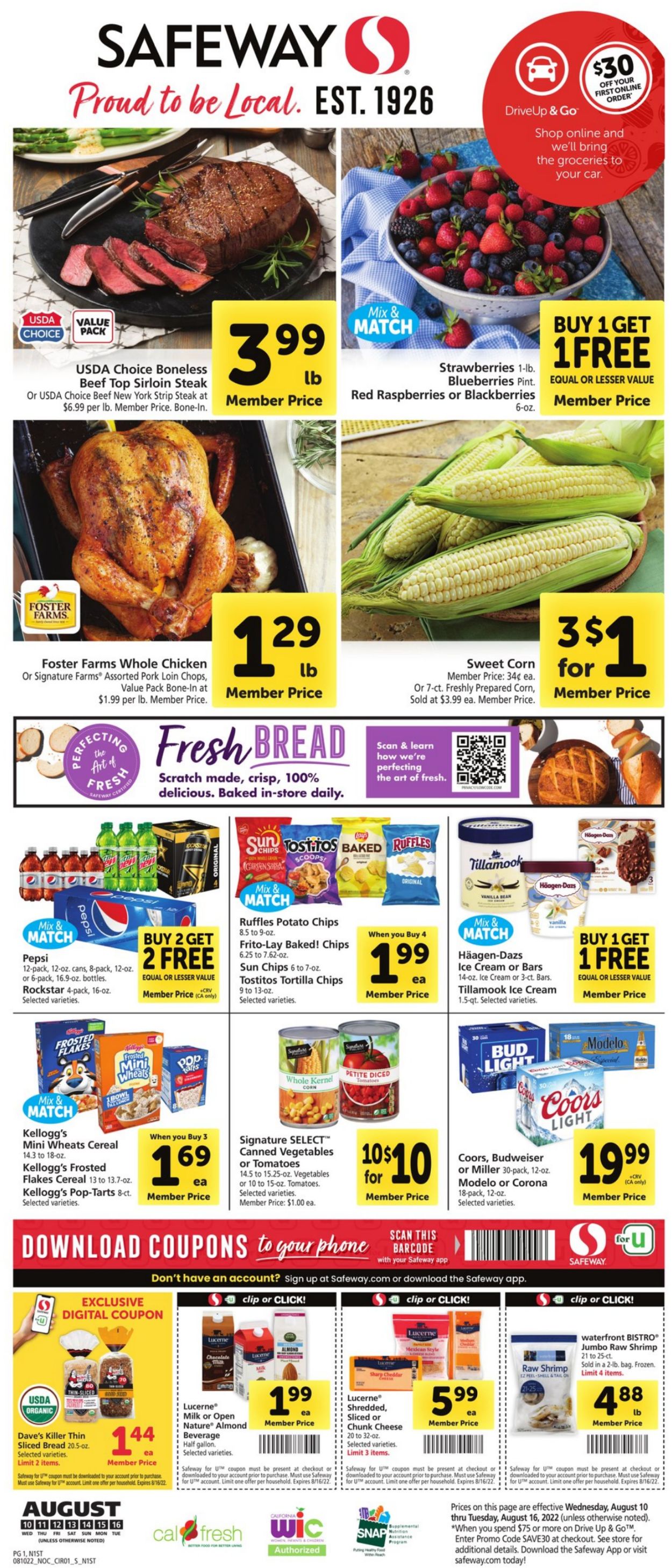 Safeway Ad from 08/10/2022