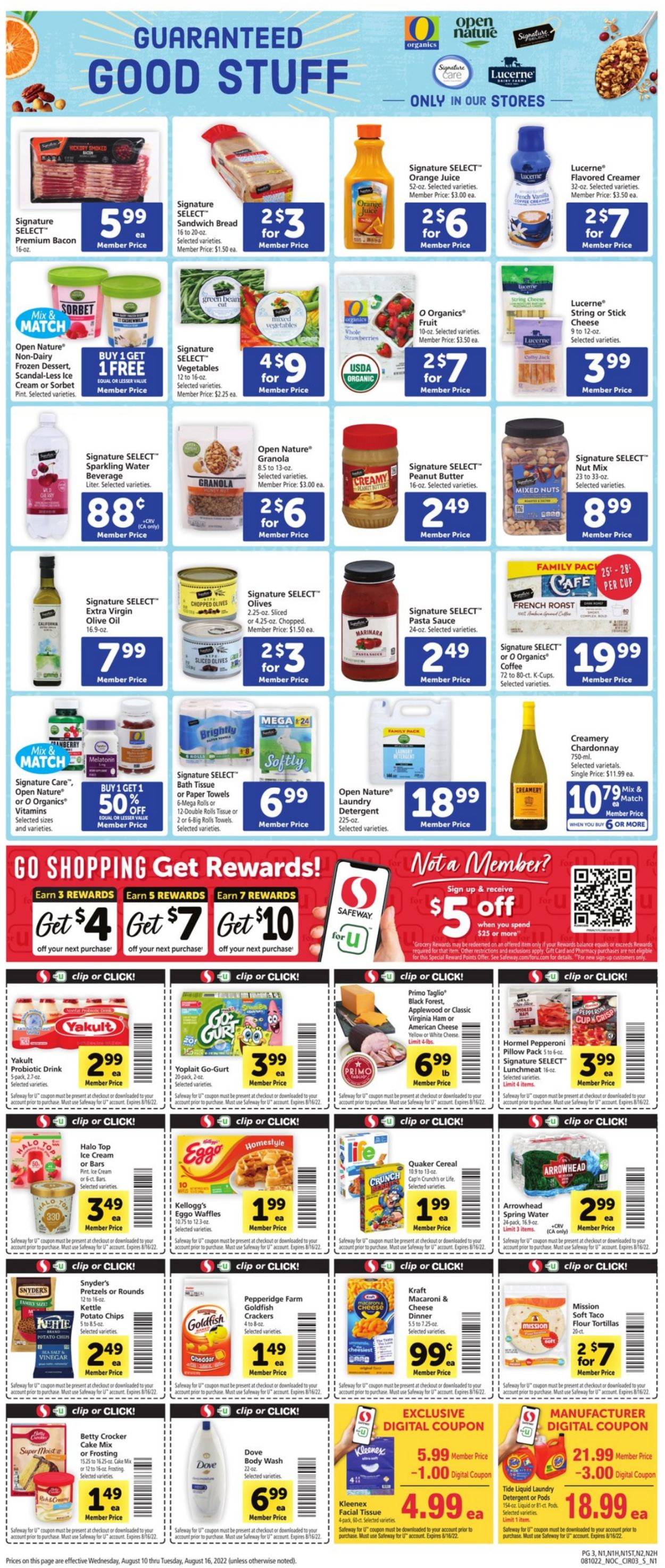 Safeway Ad from 08/10/2022