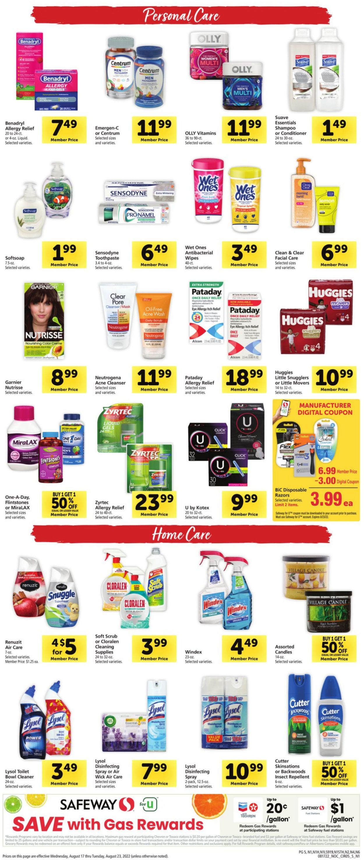 Safeway Ad from 08/17/2022