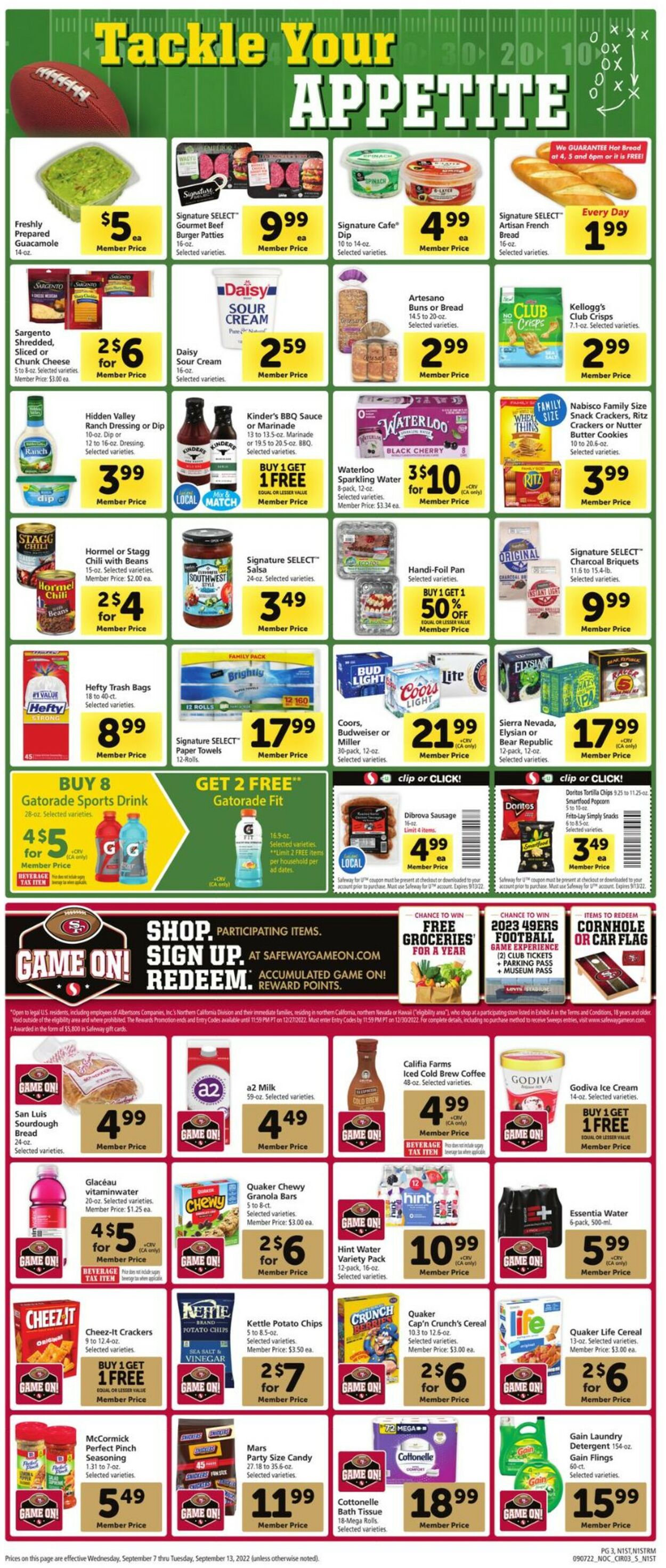 Safeway Ad from 09/07/2022