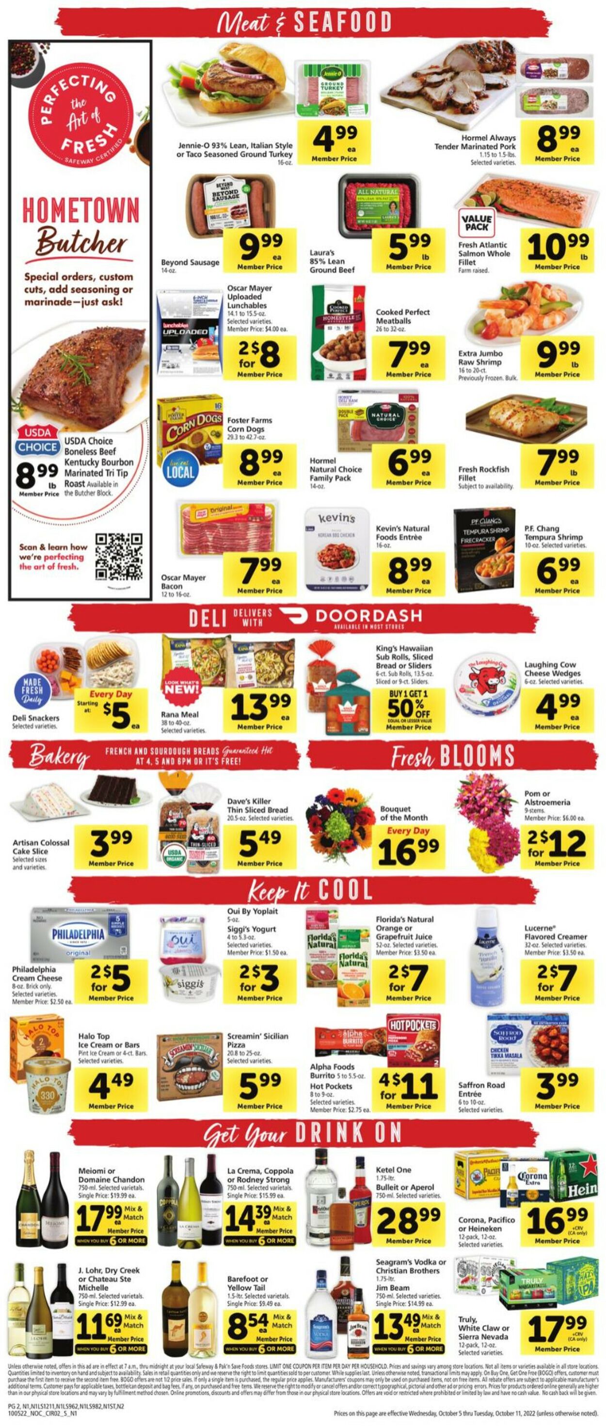 Safeway Ad from 10/05/2022