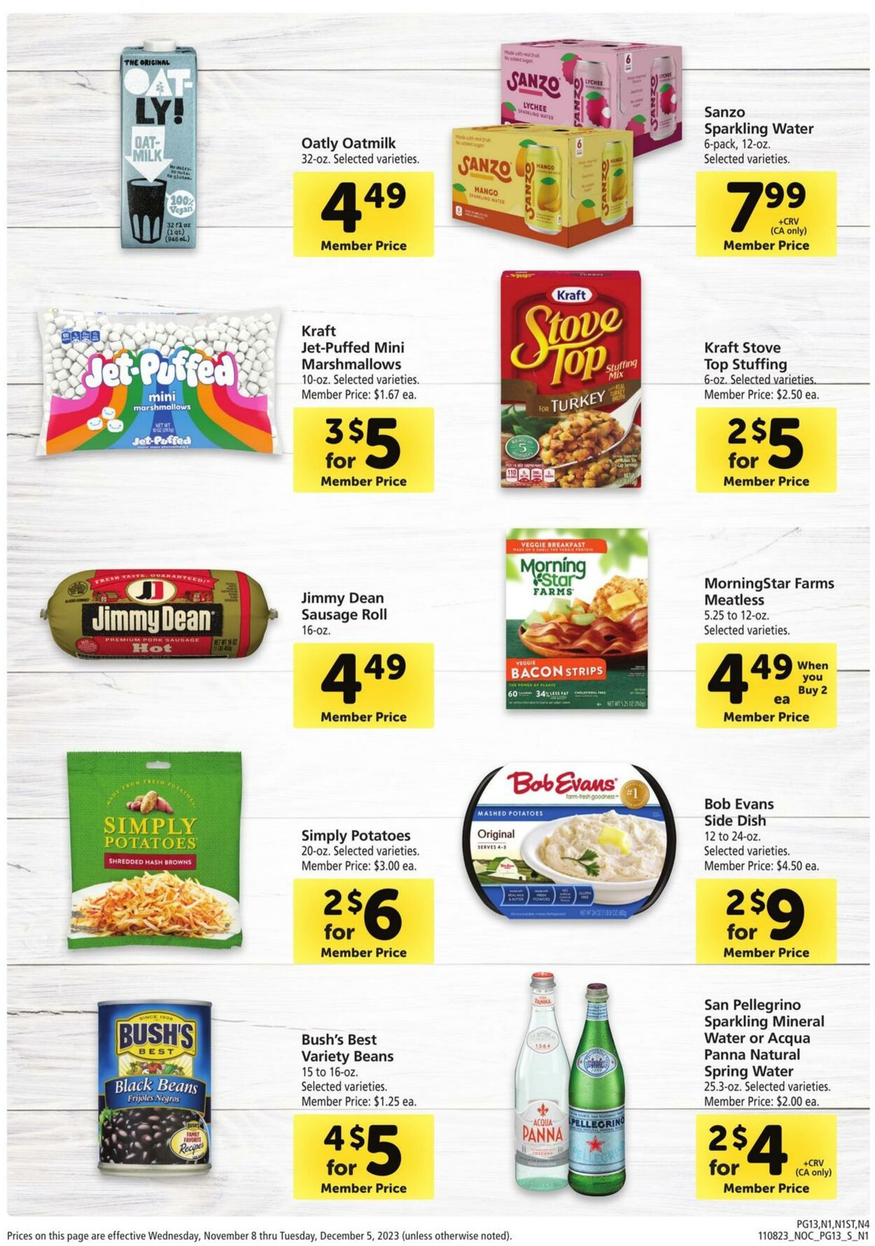 Safeway Ad from 11/08/2023