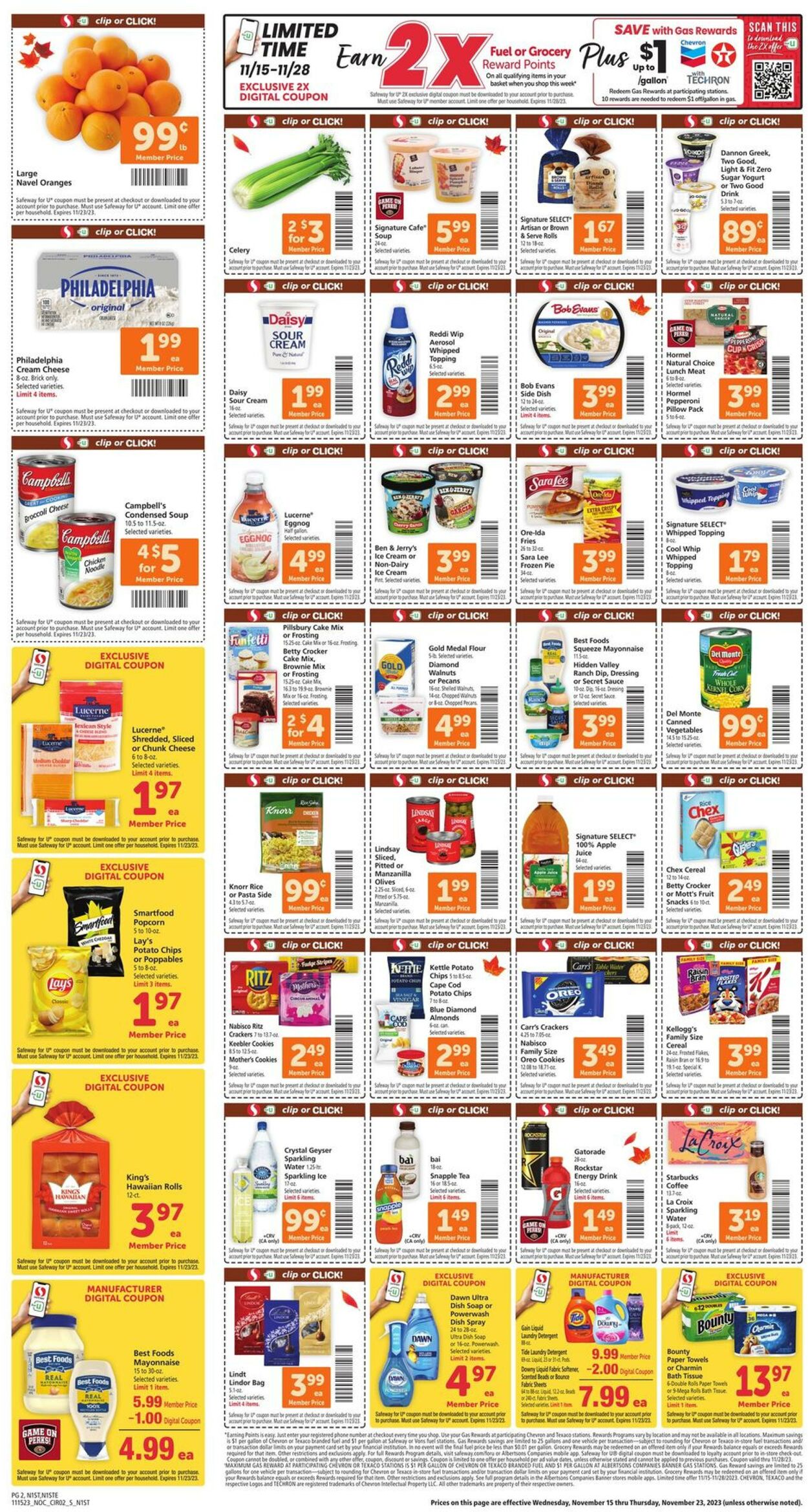 Safeway Ad from 11/15/2023