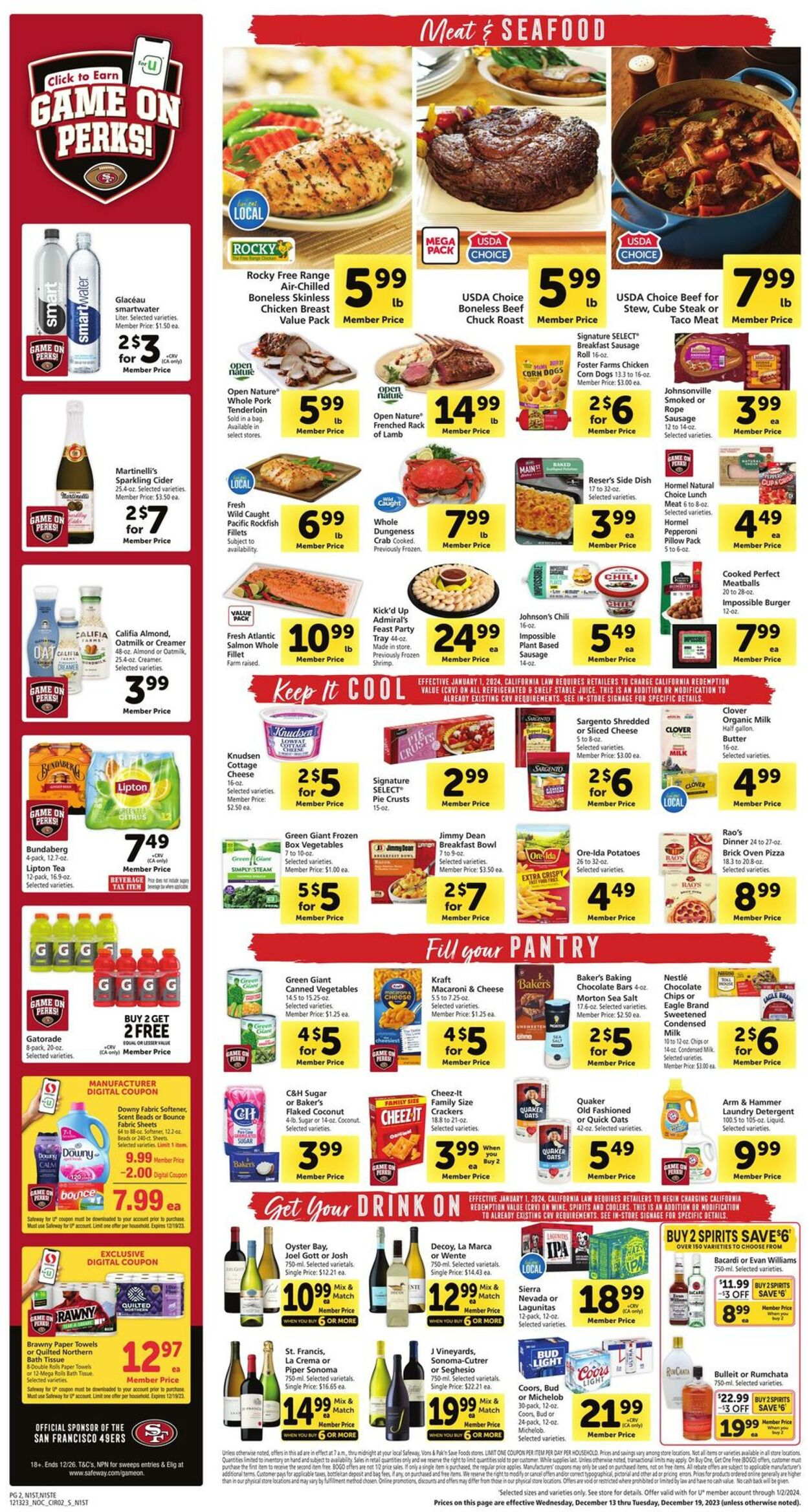 Safeway Ad from 12/13/2023
