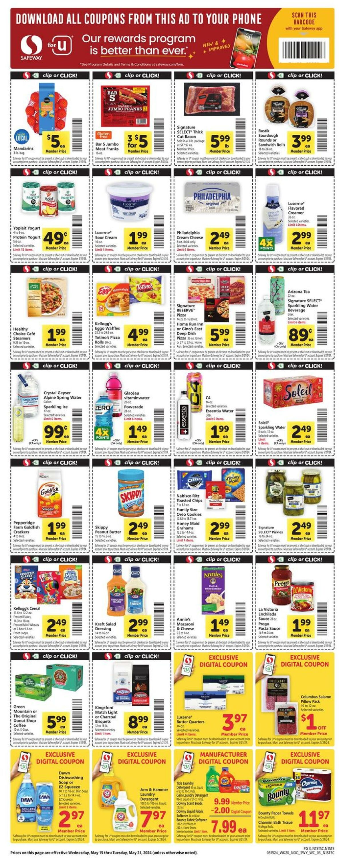 Safeway Ad from 05/15/2024